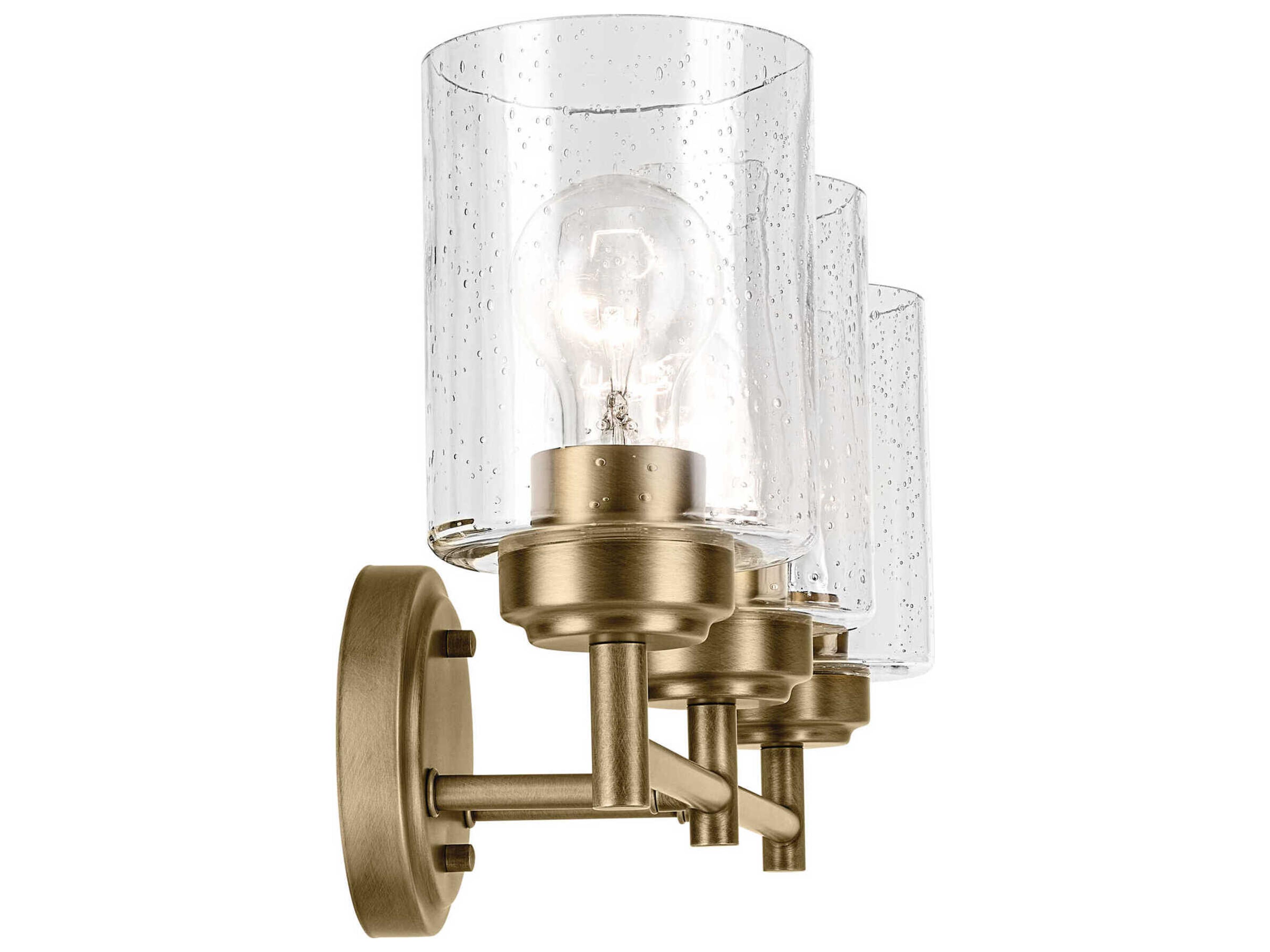 Kichler Winslow 3-Light Natural Brass Vanity Light