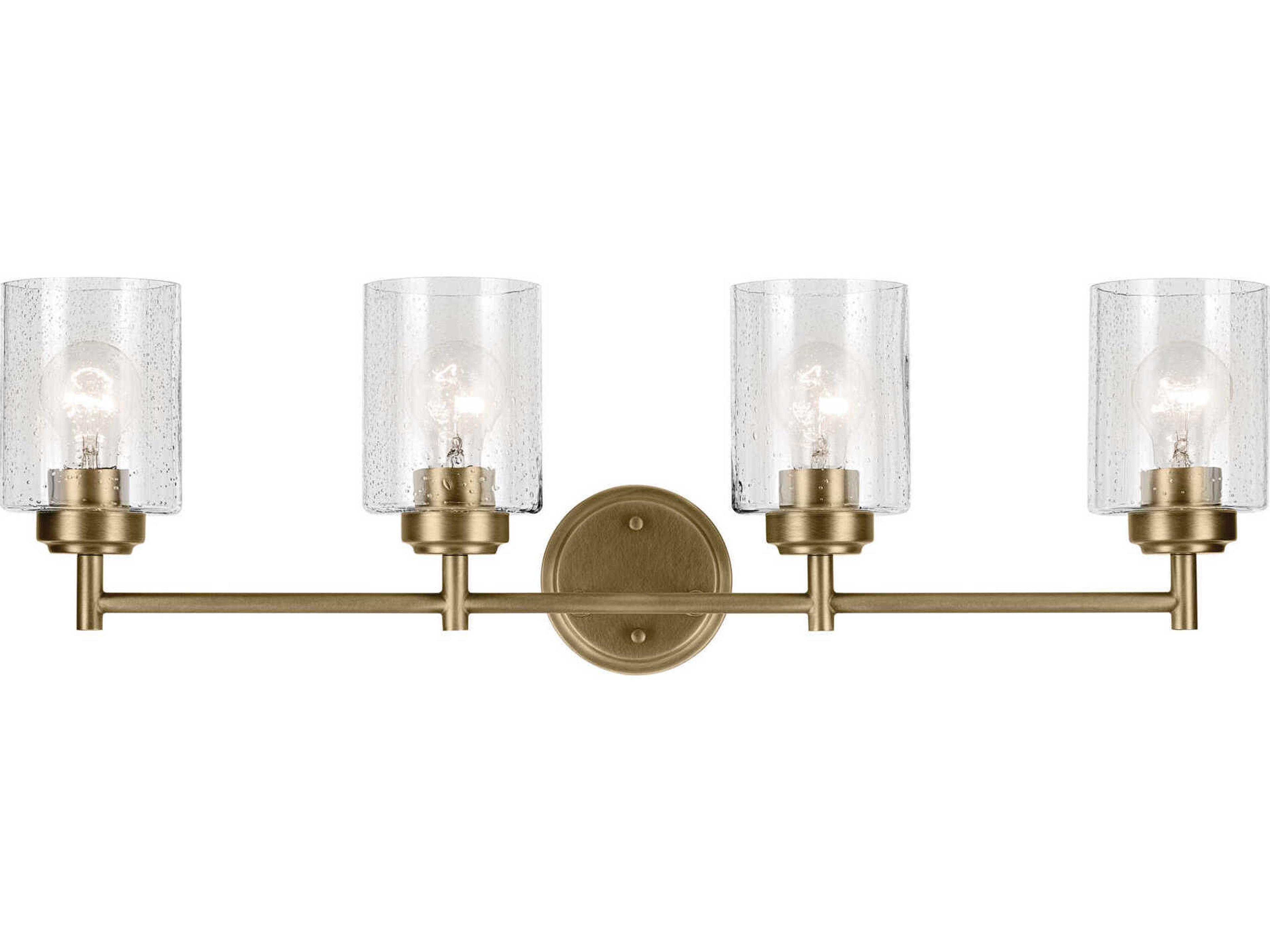 Kichler Winslow 4-Light Natural Brass Vanity Light