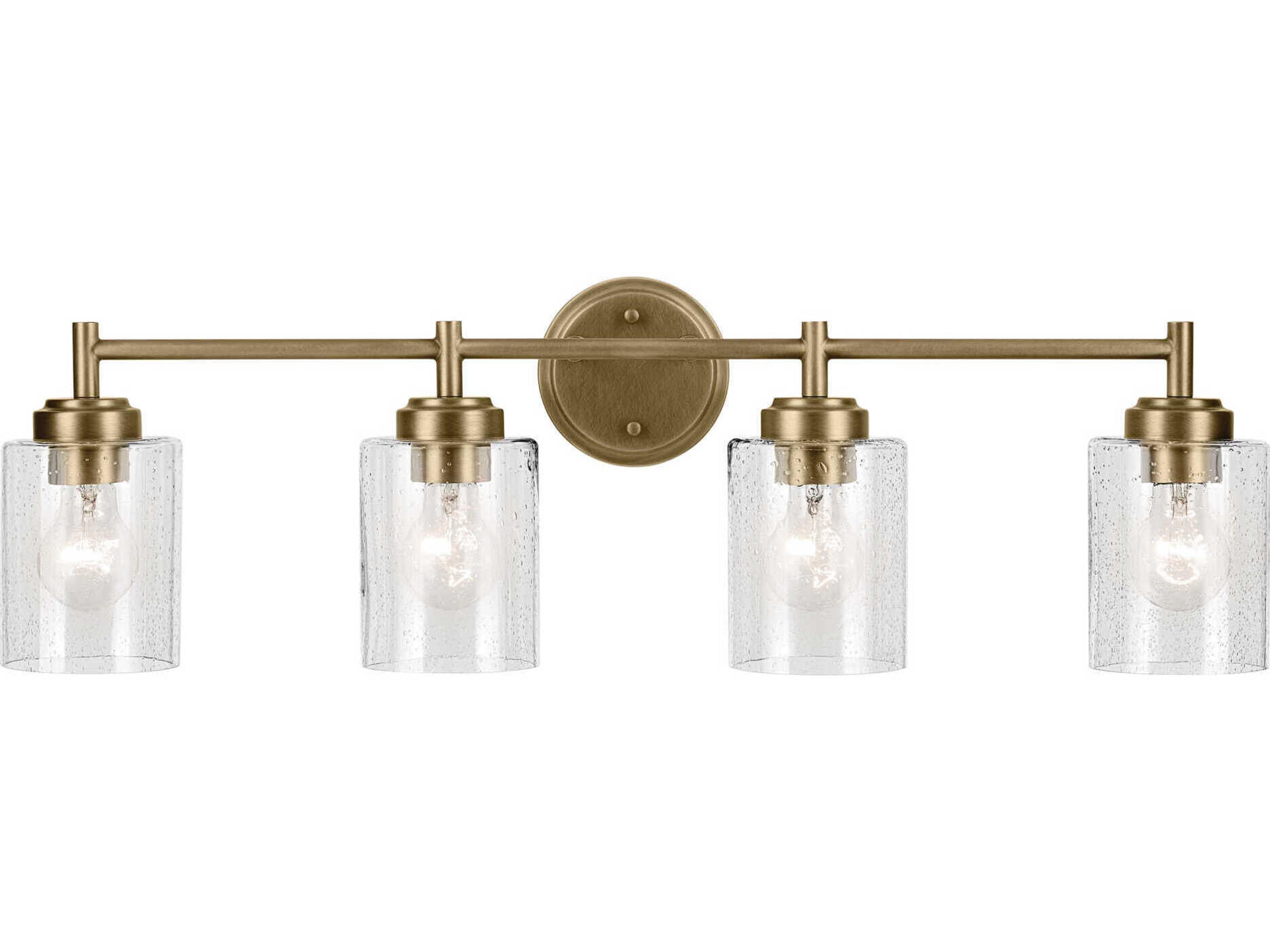 Kichler Winslow 4-Light Natural Brass Vanity Light