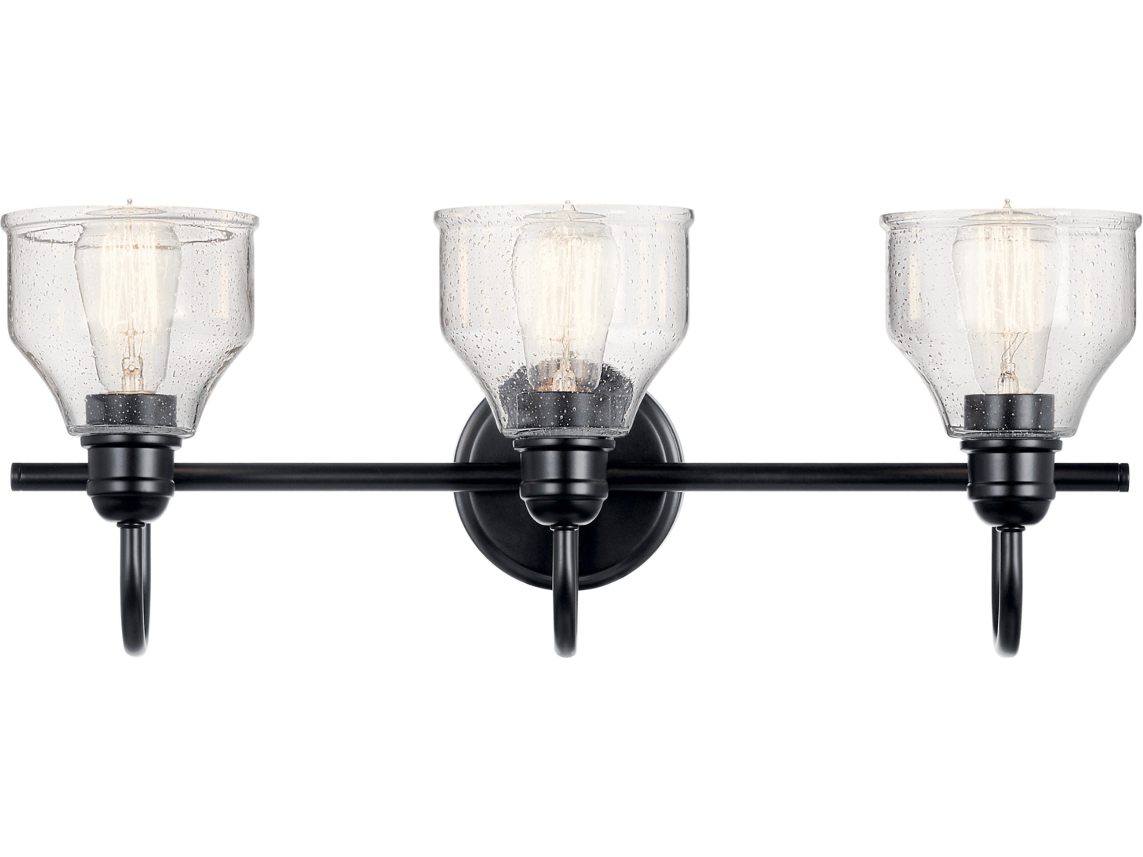 Kichler Avery 3-Light Black Vanity Light