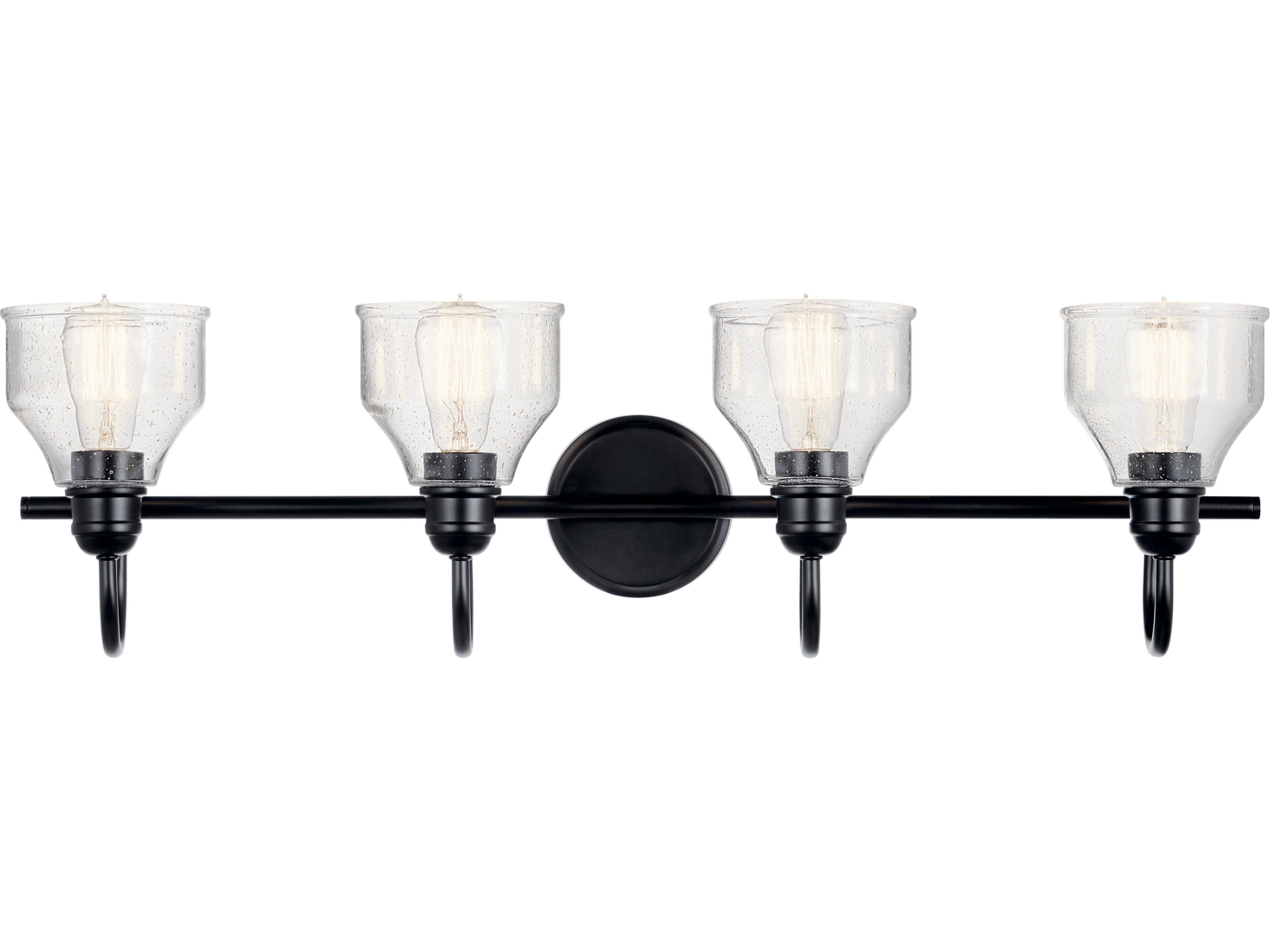 Kichler Avery 4-Light Black Vanity Light