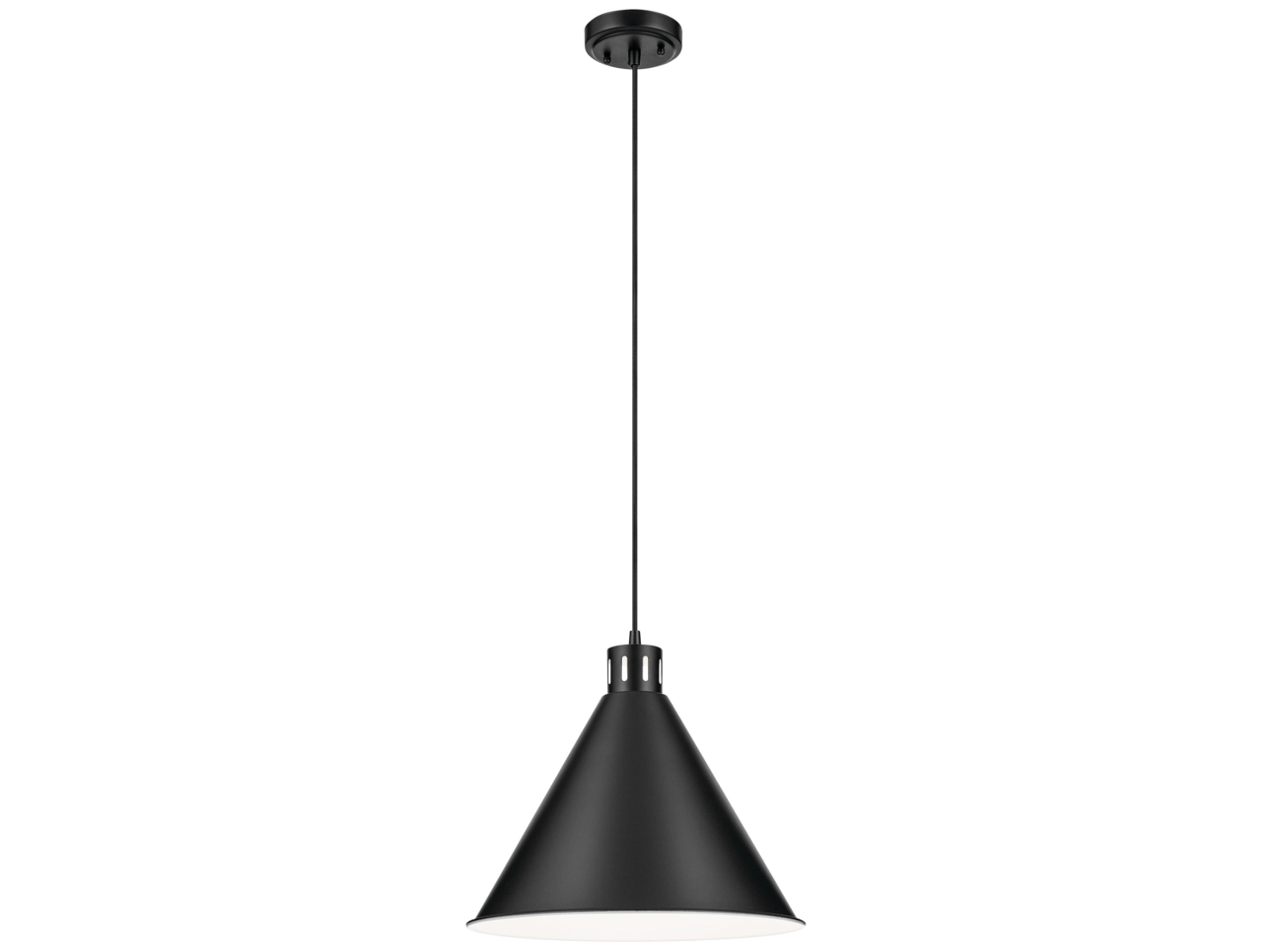 Zailey 1-Light Black Pendant