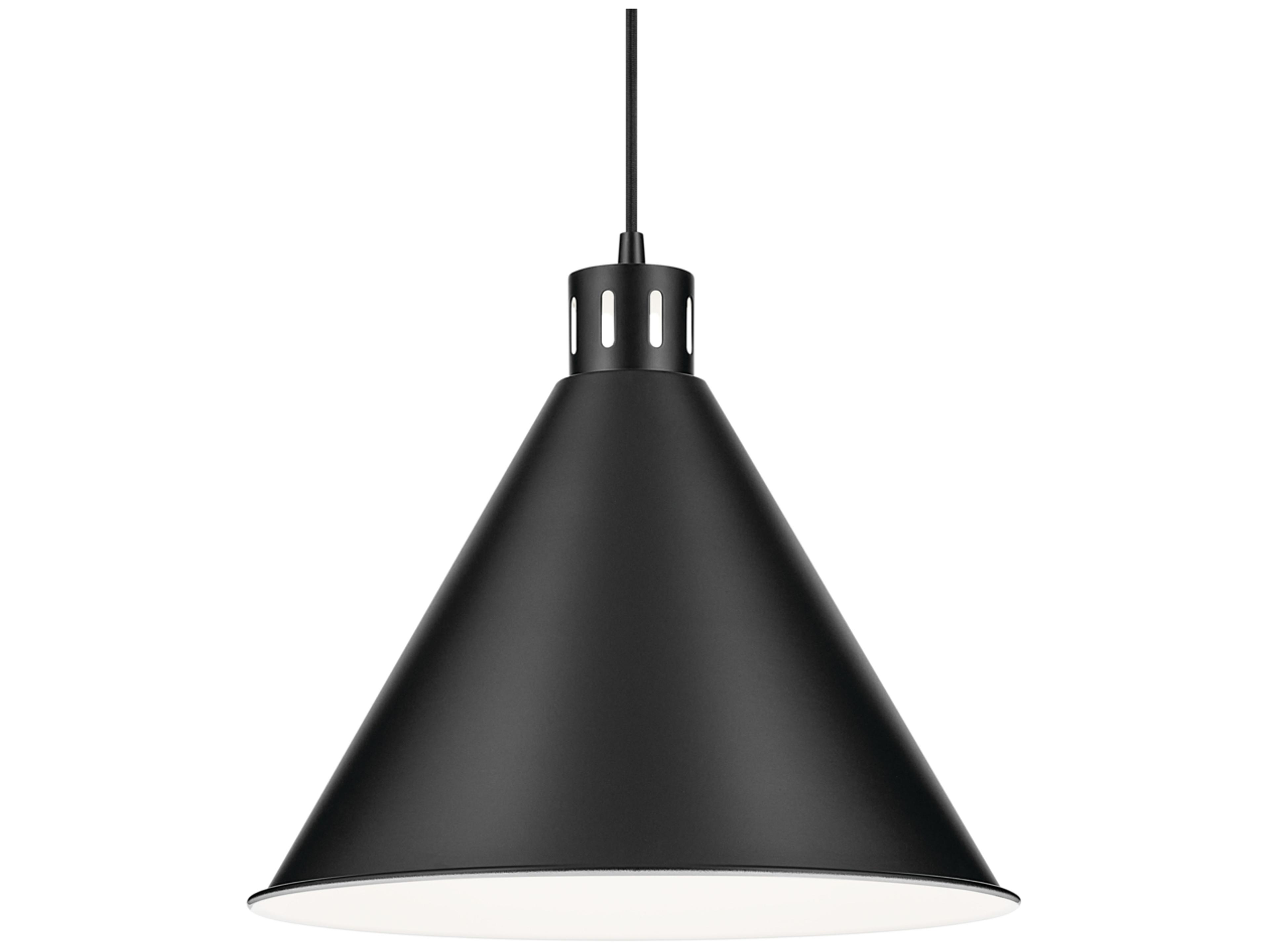 Kichler Zailey 1-Light Black Pendant