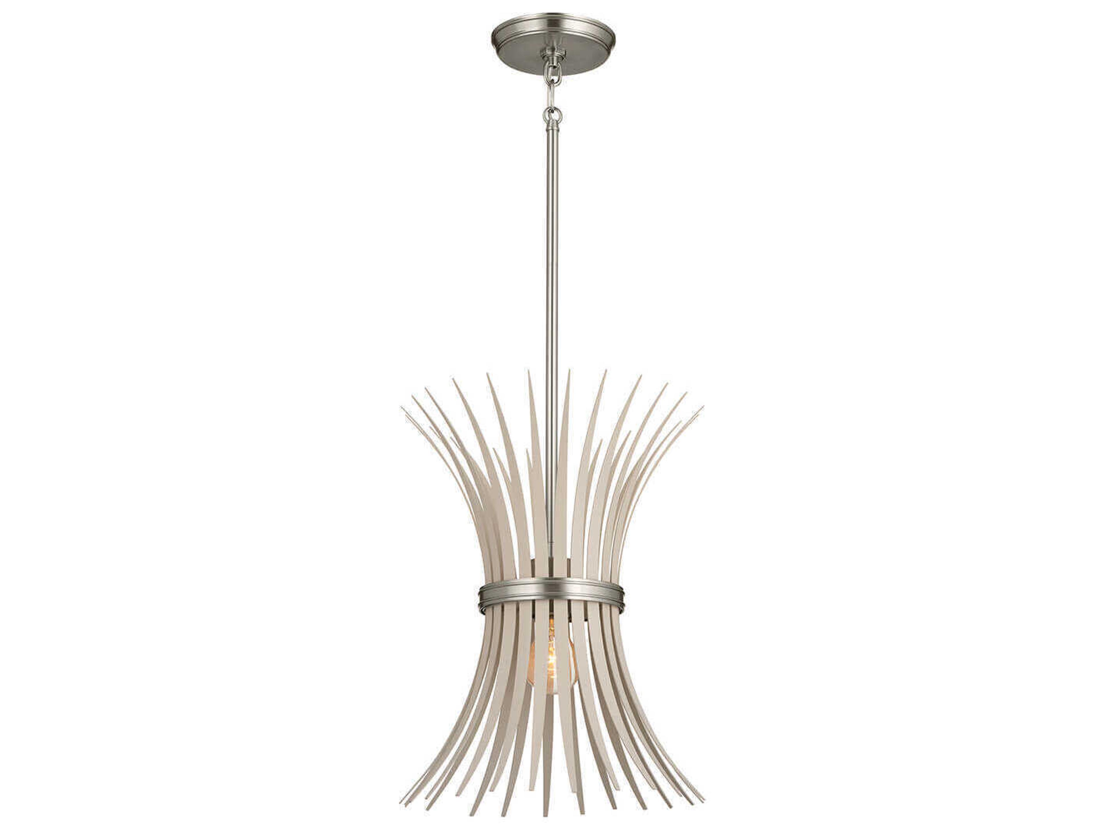 Baile 1-Light Brushed Nickel Pendant