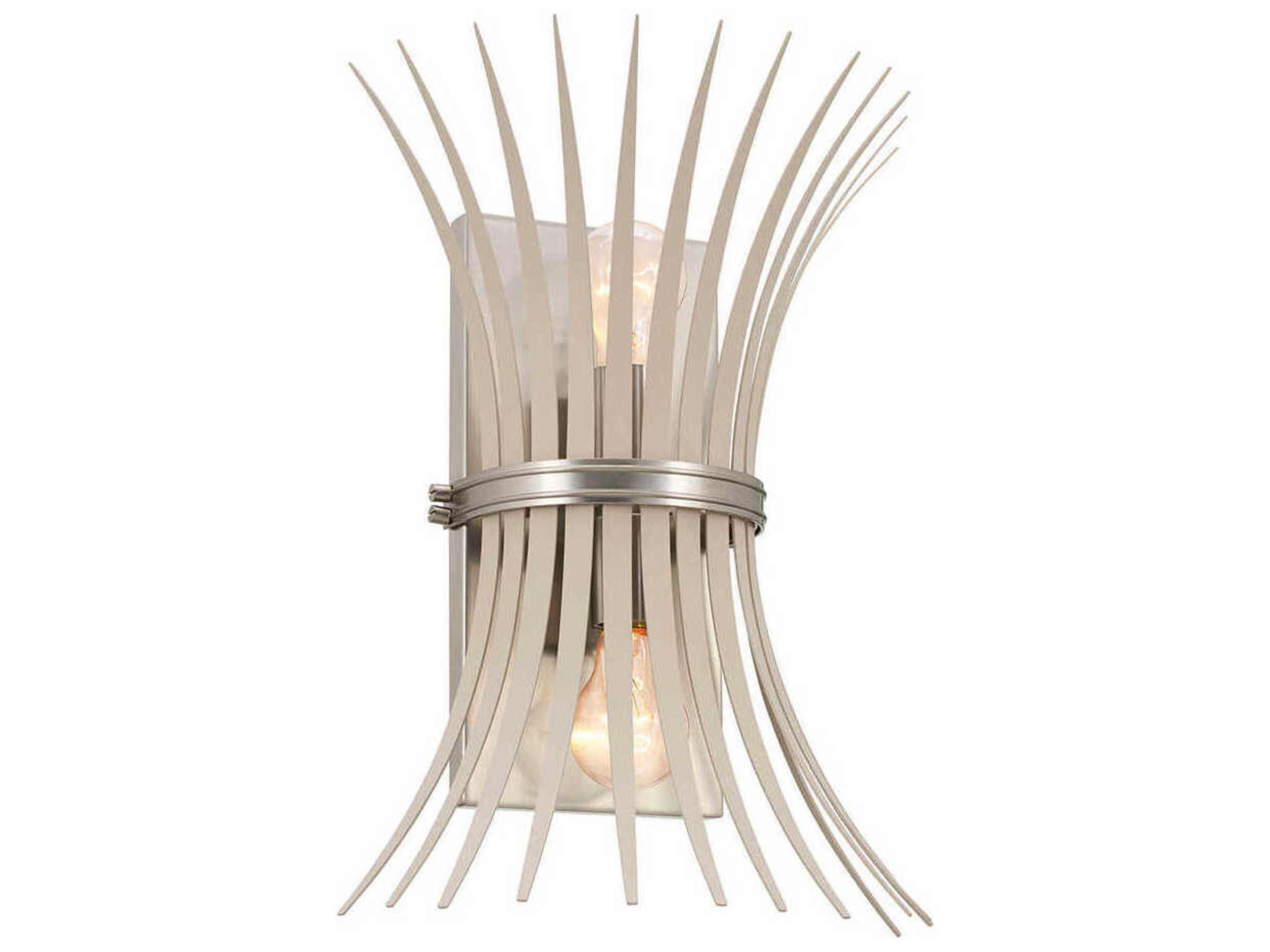 Baile 2-Light Brushed Nickel Wall Sconce