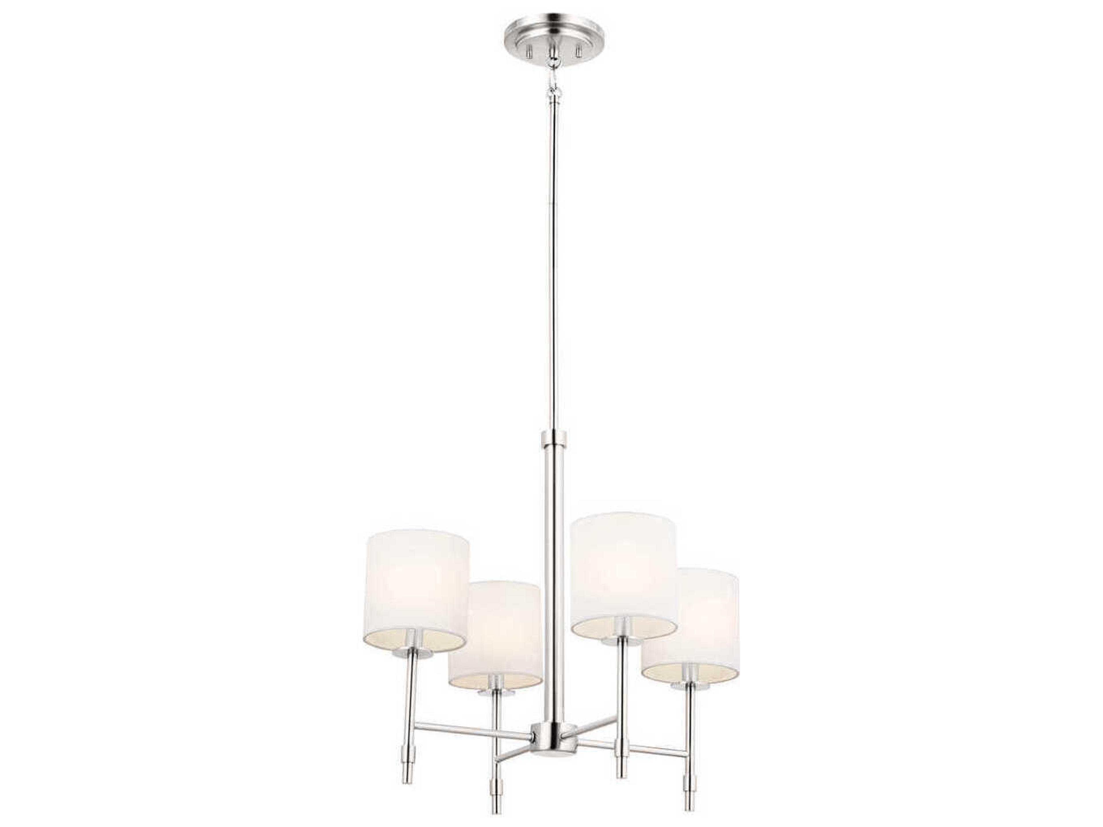 Ali 4-Light Polished Nickel Drum Chandelier