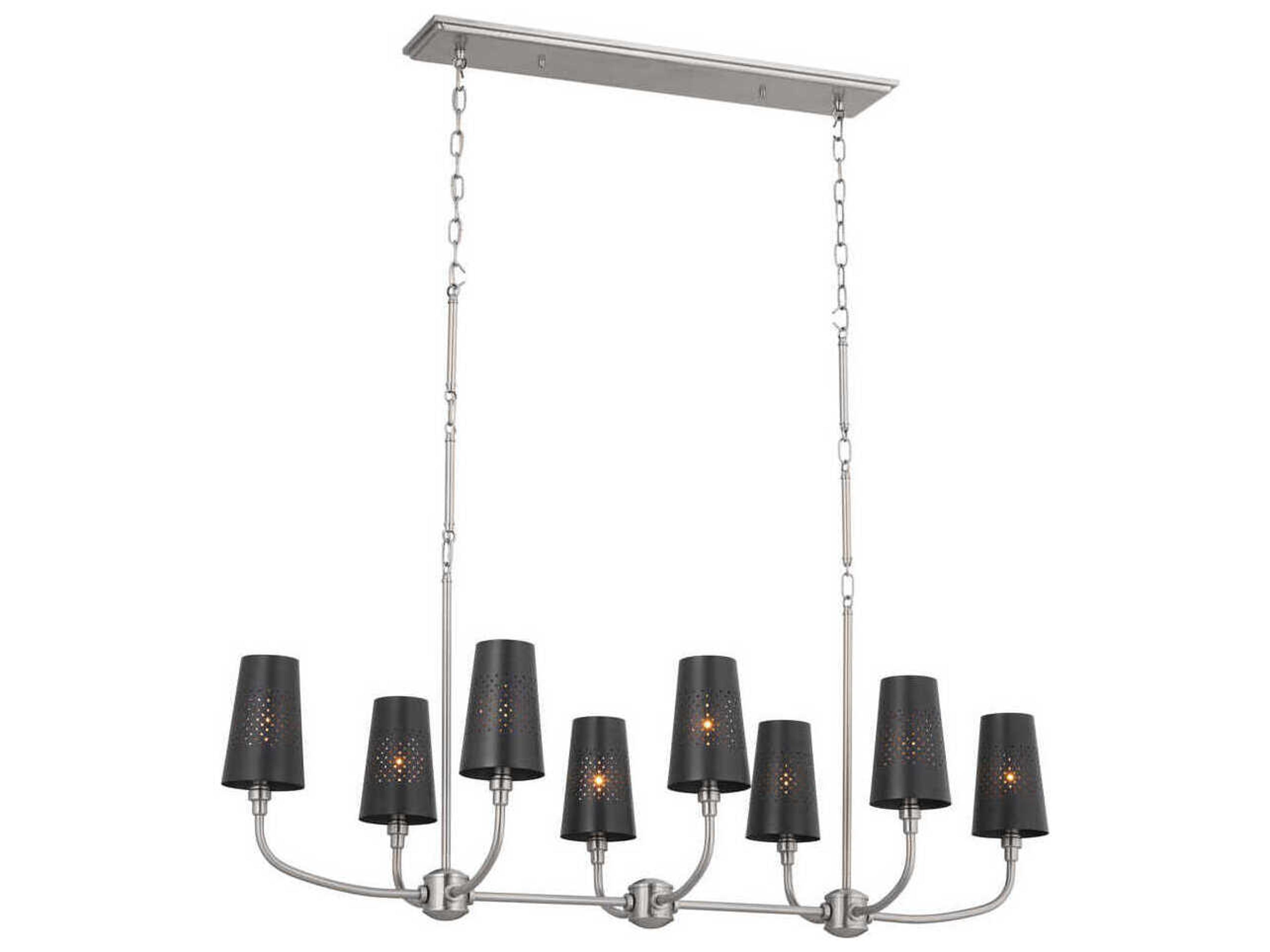 Kichler Adeena 8-Light Classic Pewter Black Tiffany Empire Island Pendant