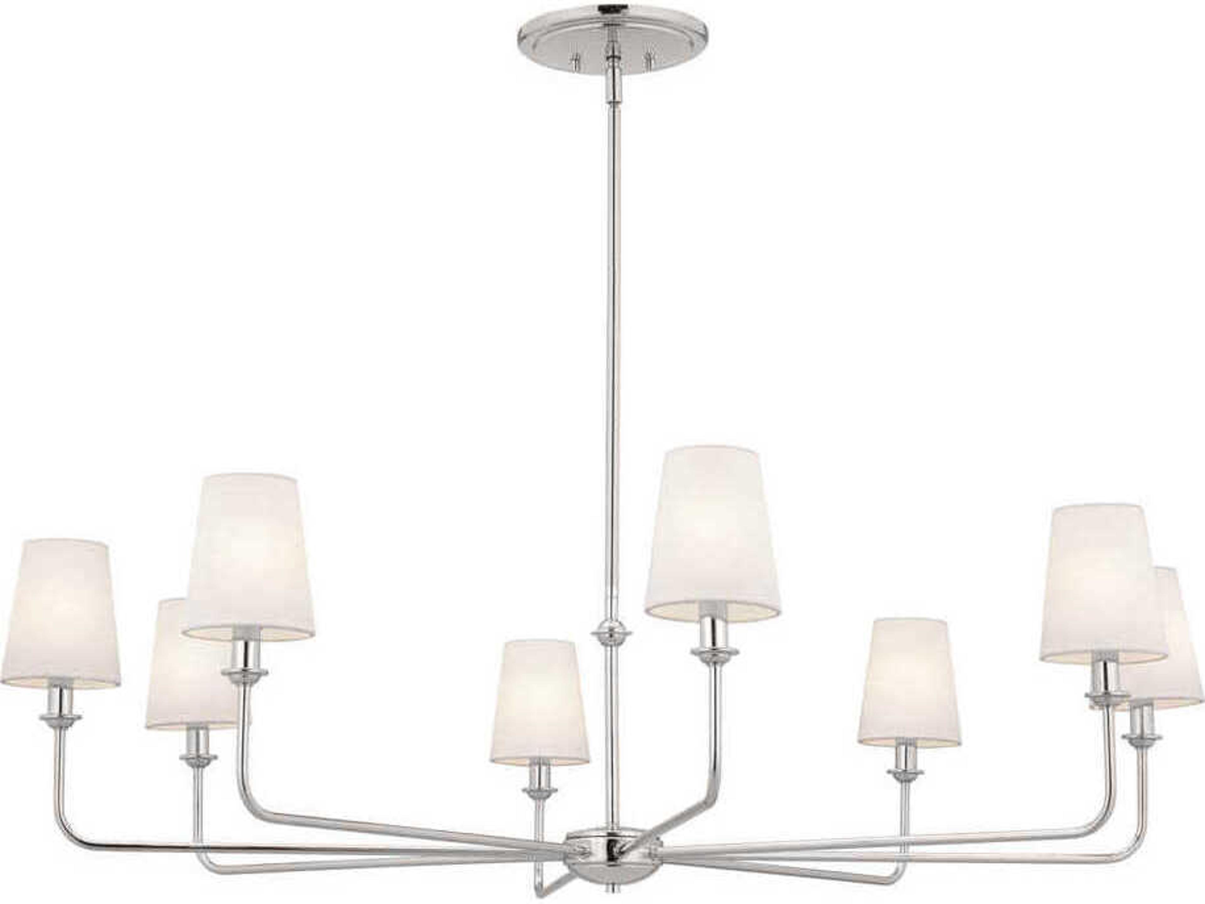 Pallas 8-Light Polished Nickel Empire Chandelier
