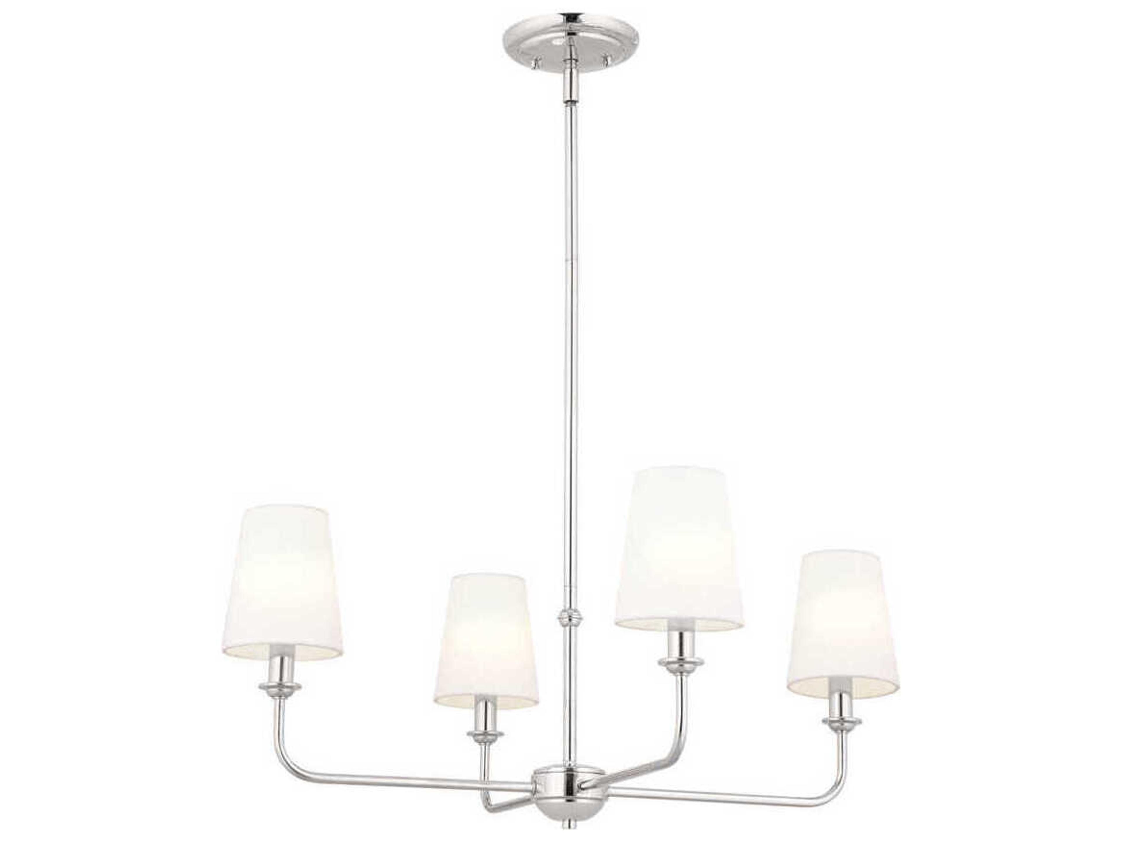 Pallas 4-Light Polished Nickel Empire Chandelier