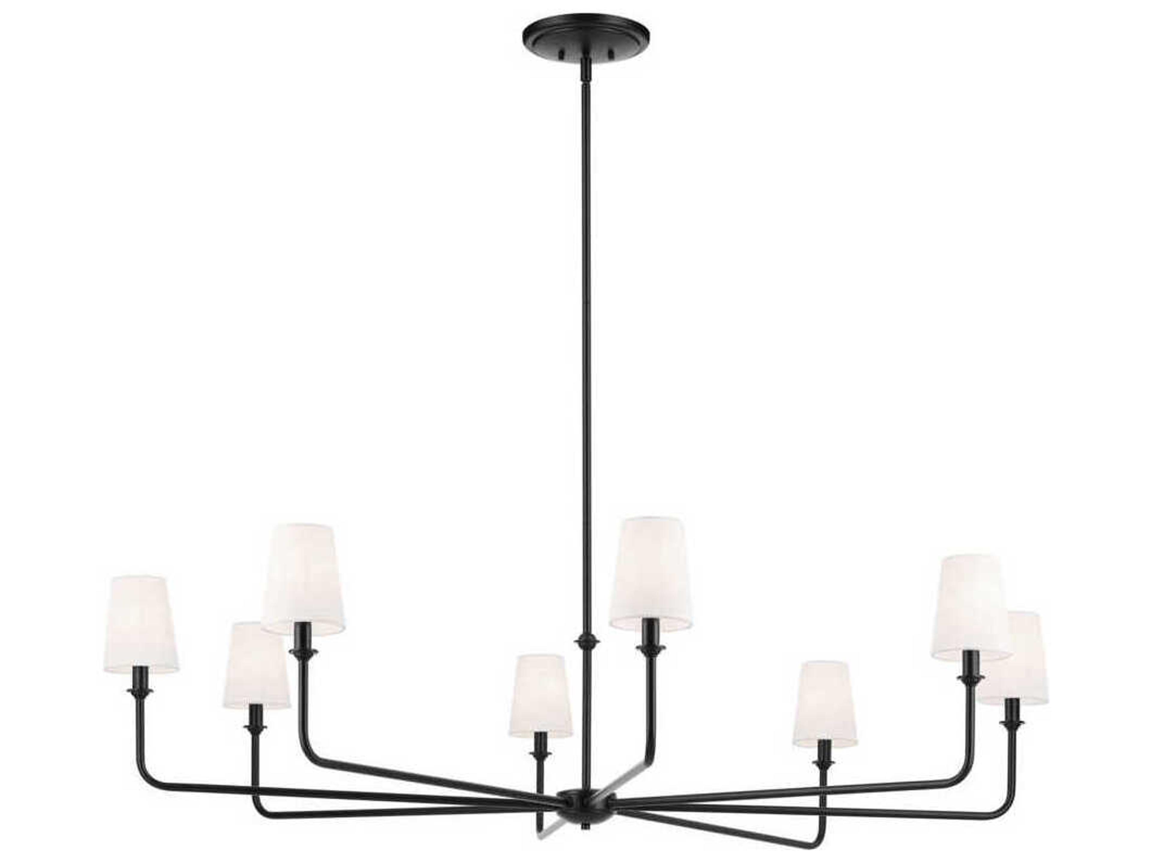 Pallas 8-Light Black Chandelier