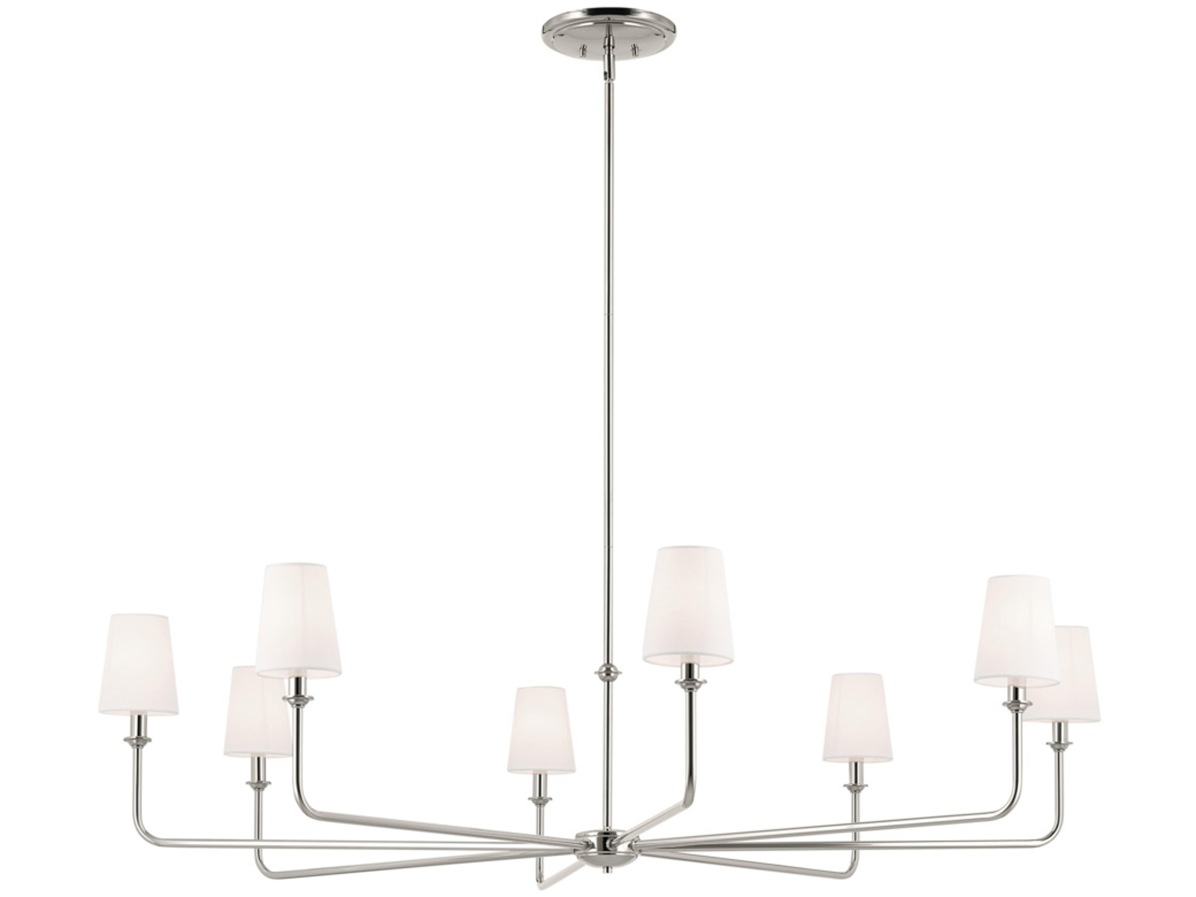 Pallas 8-Light Polished Nickel Chandelier