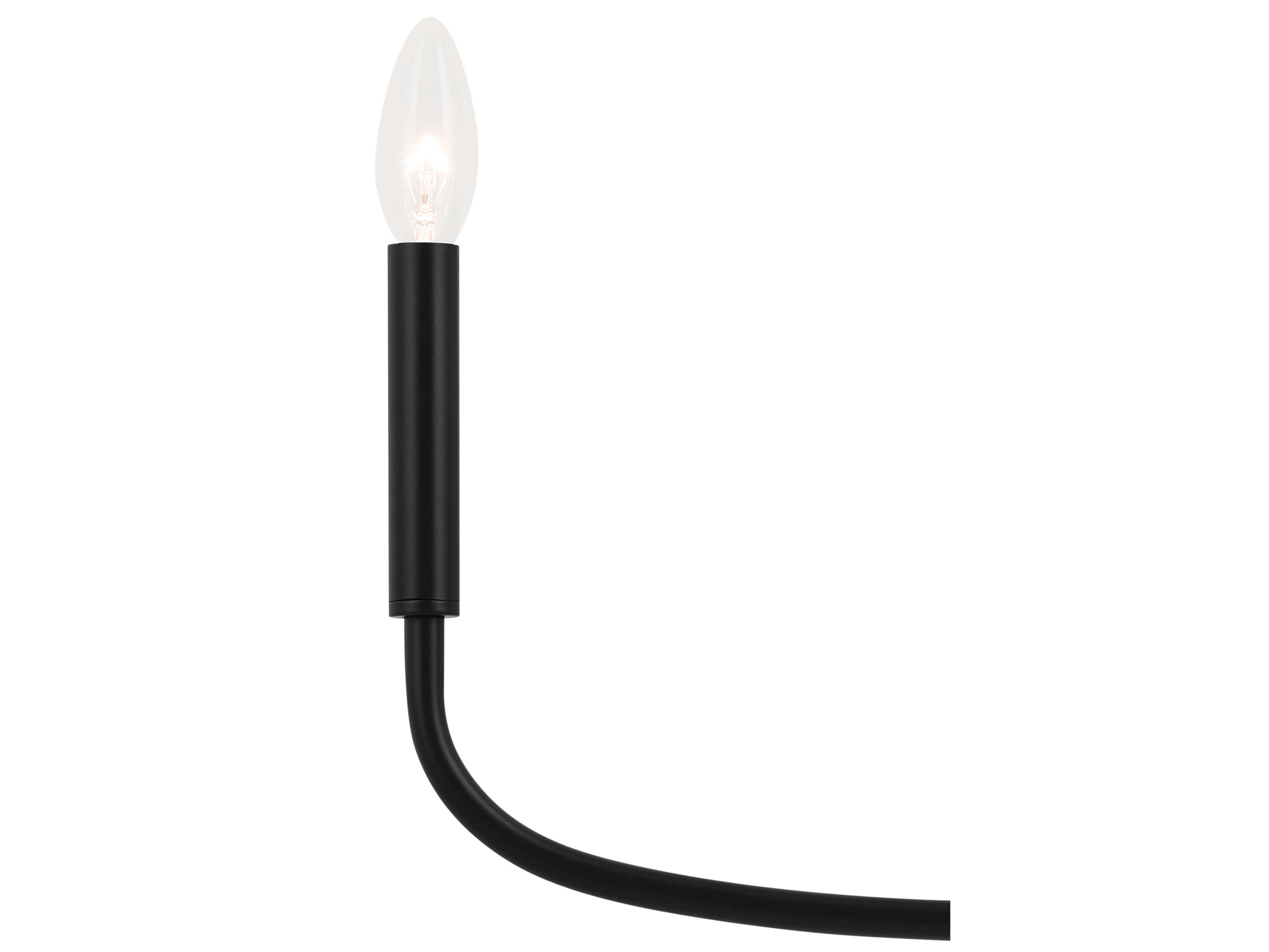 Kichler Deela 6-Light Black Candelabra Chandelier