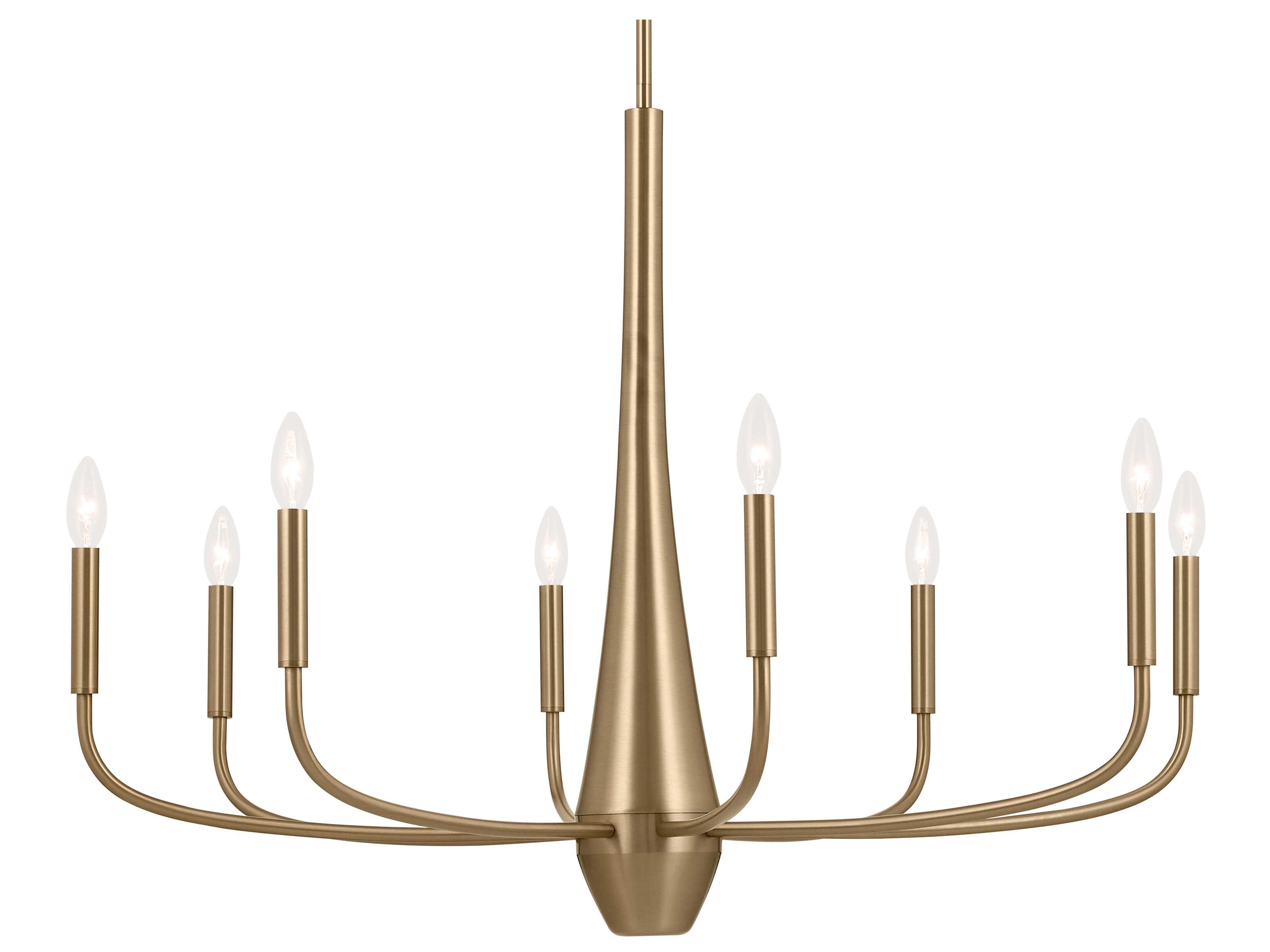 Kichler Deela 8-Light Champagne Bronze Candelabra Chandelier