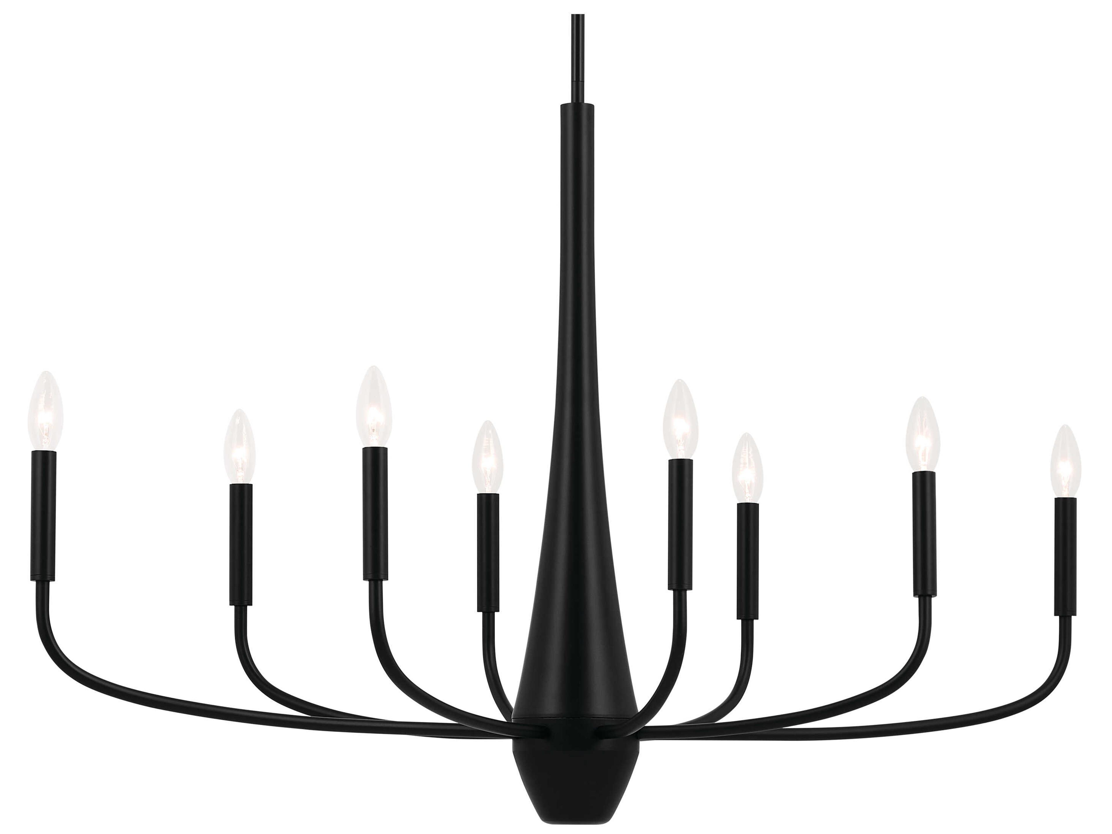 Kichler Deela 8-Light Black Island Pendant