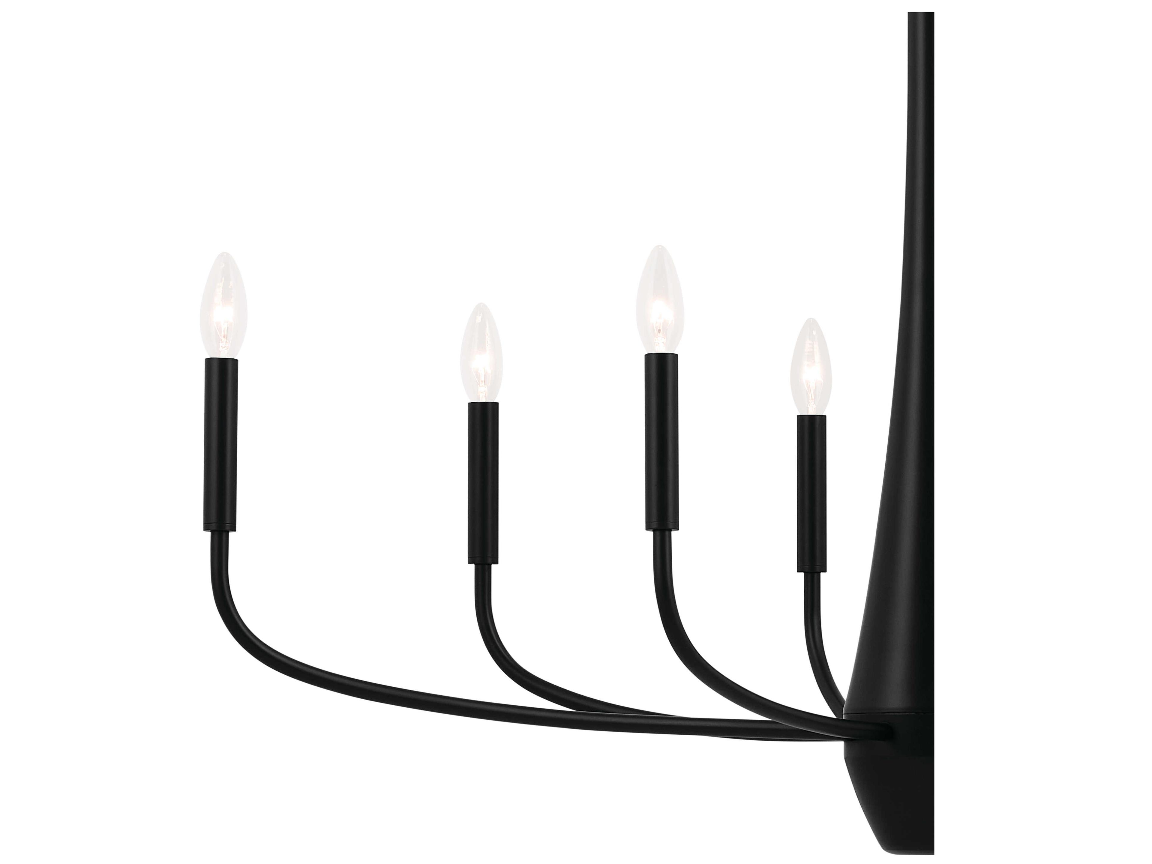 Kichler Deela 8-Light Black Island Pendant