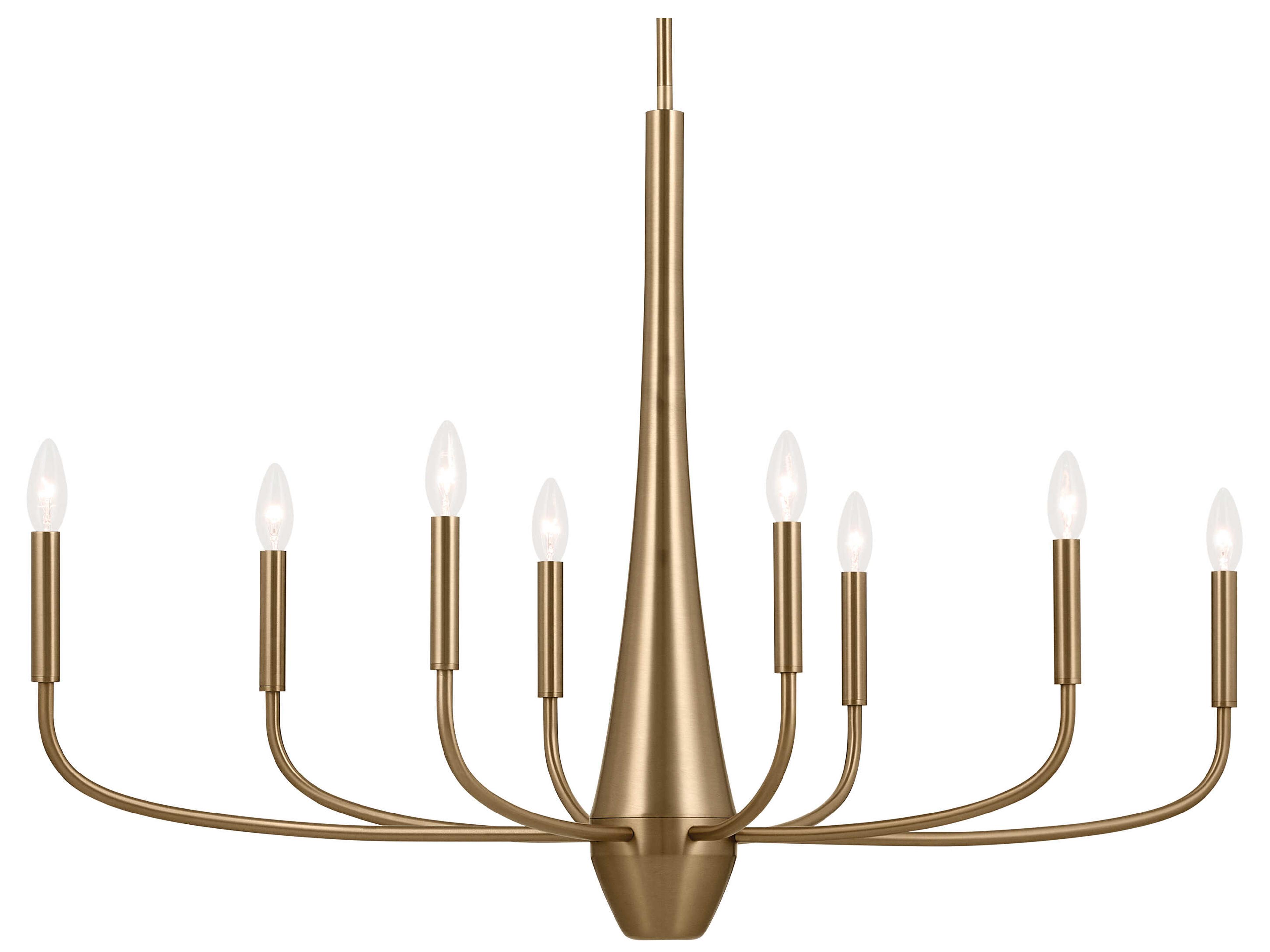 Kichler Deela 8-Light Champagne Bronze Candelabra Chandelier