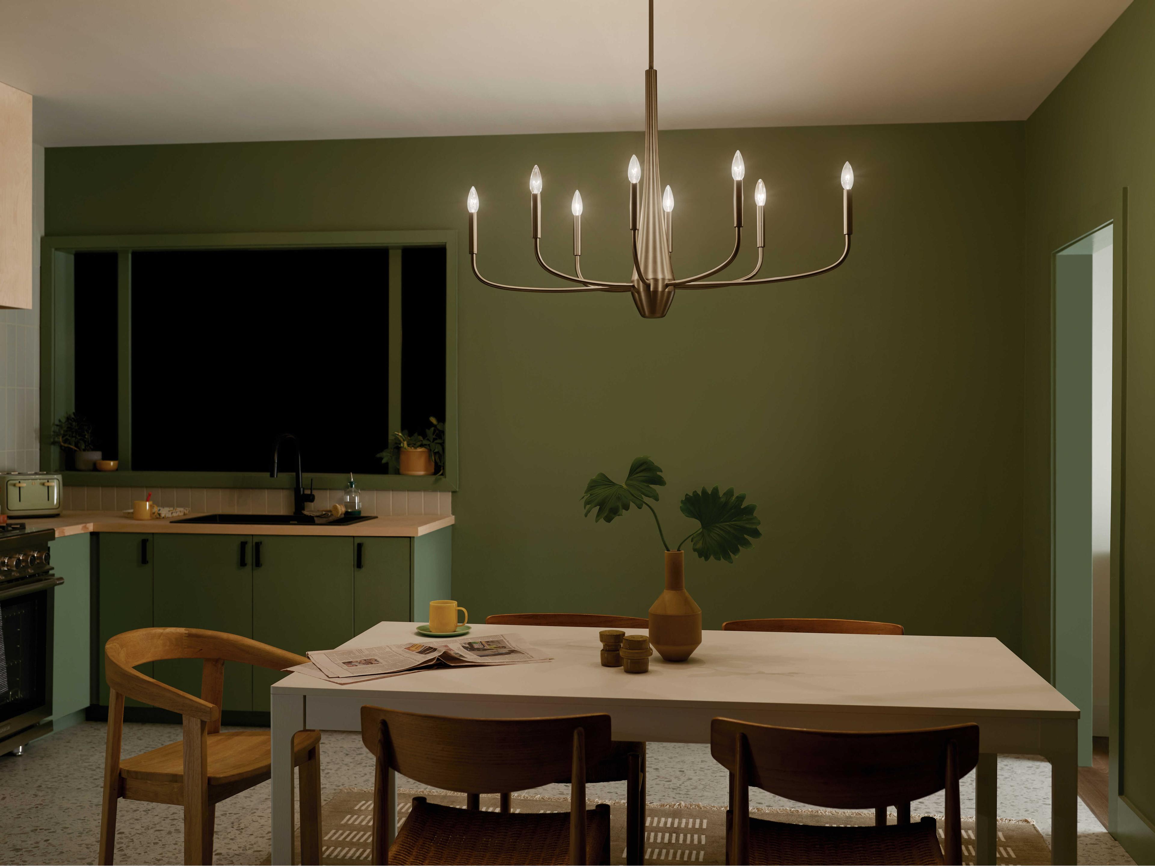 Kichler Deela 8-Light Champagne Bronze Candelabra Chandelier