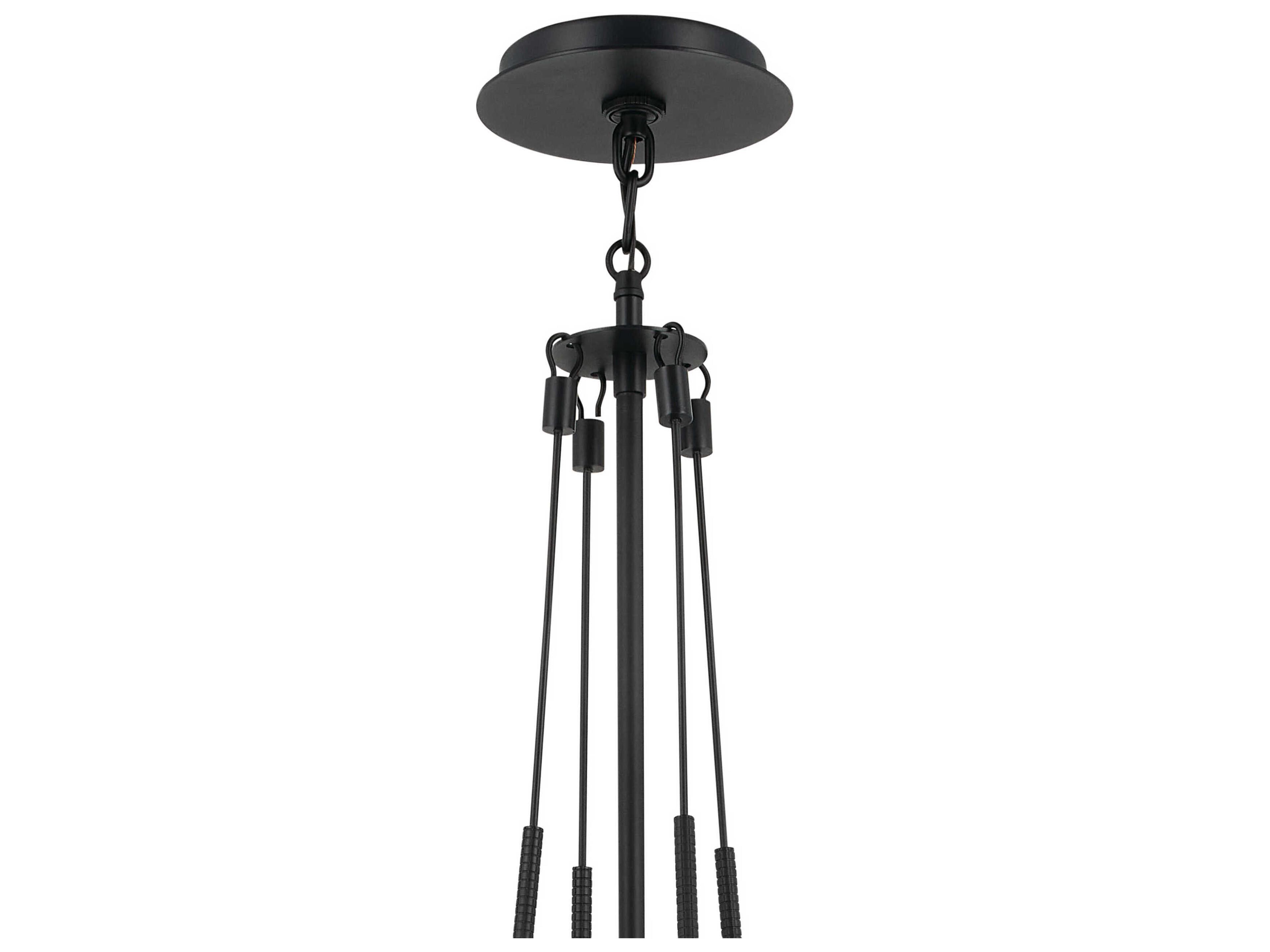 Kichler Albers 1-Light Black Glass Pendant