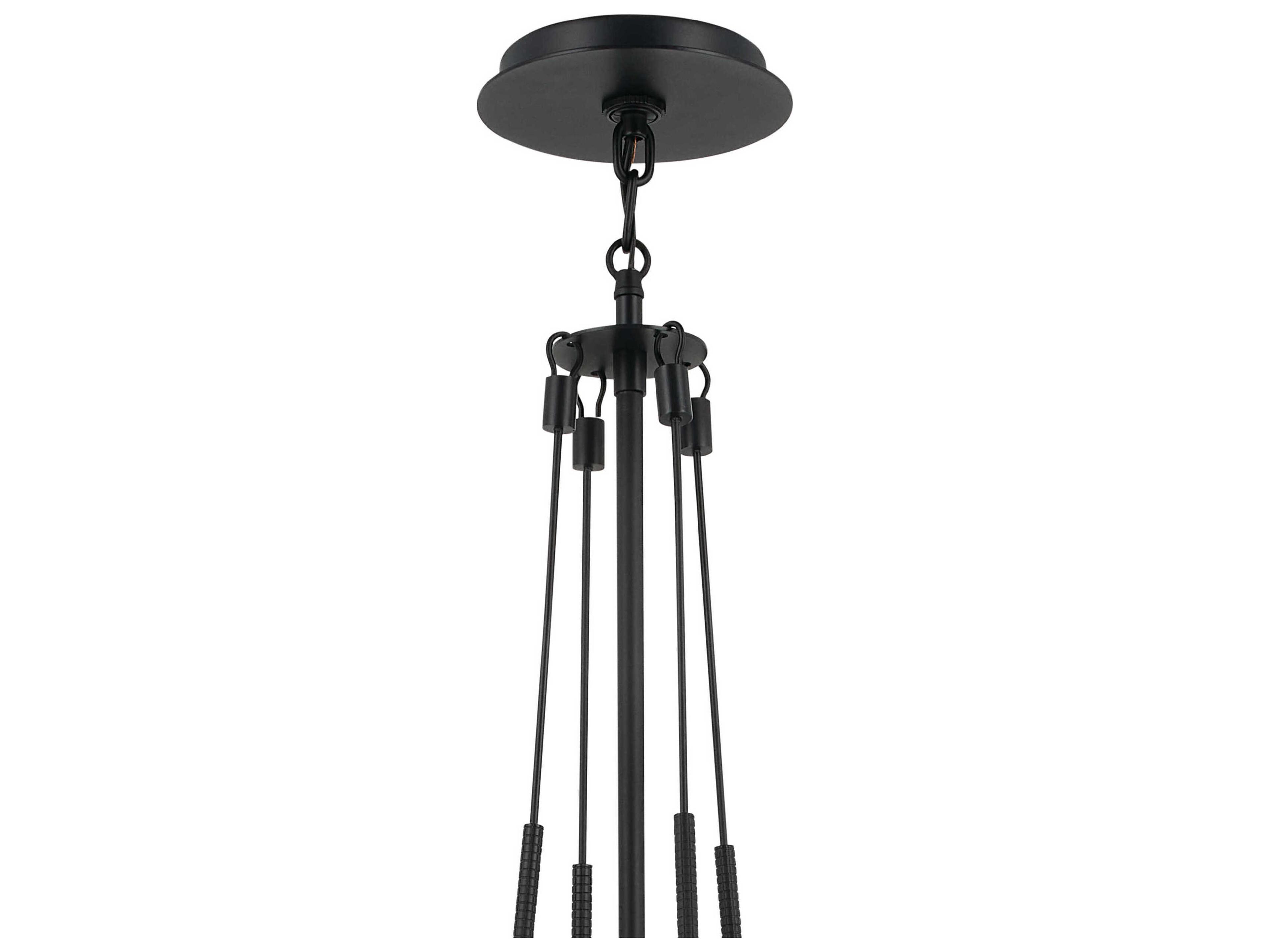Kichler Albers 1-Light Black Glass Globe Mini Pendant