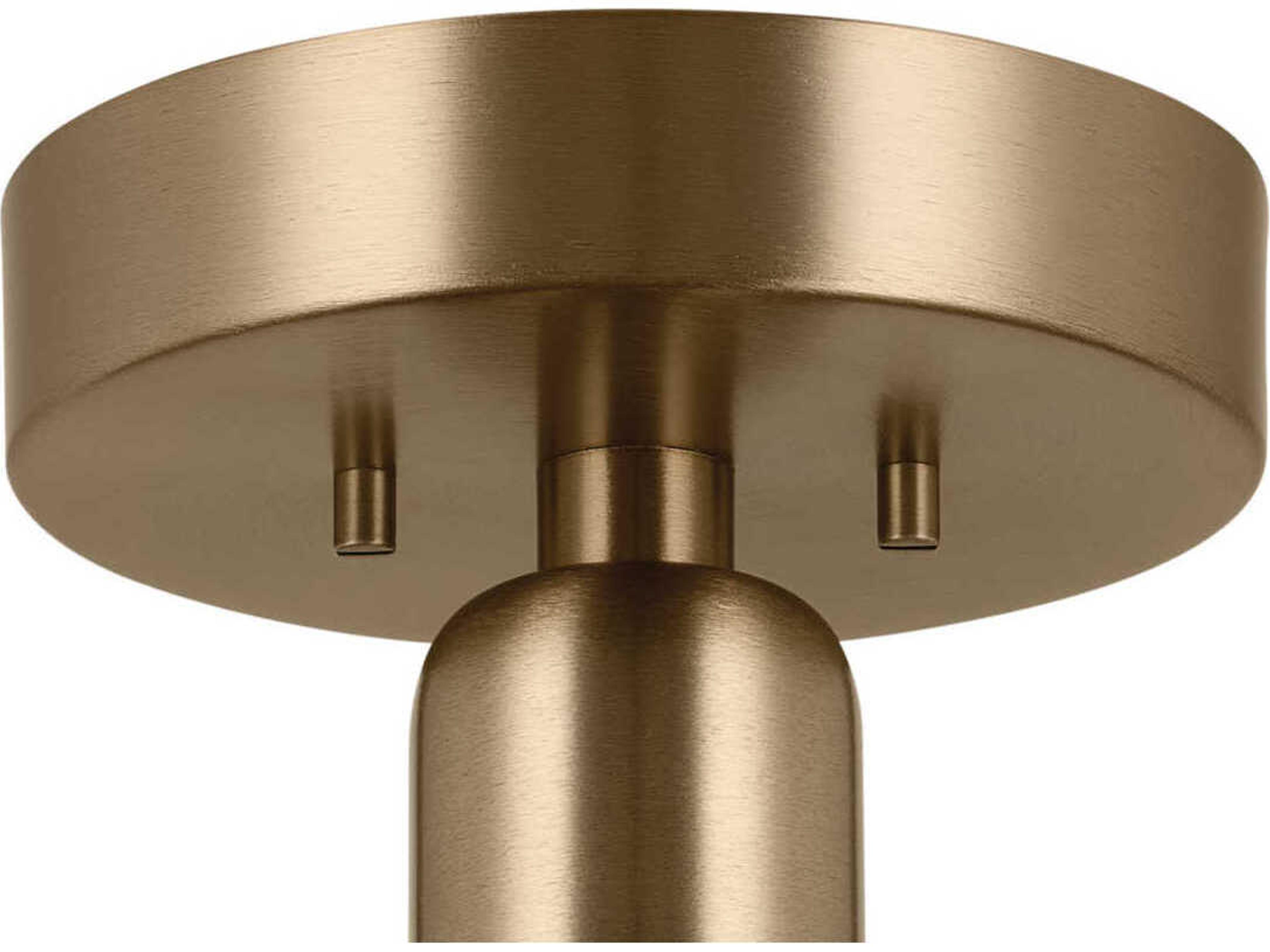 Kichler Riu 1-Light Champagne Bronze LED Semi Flush Mount