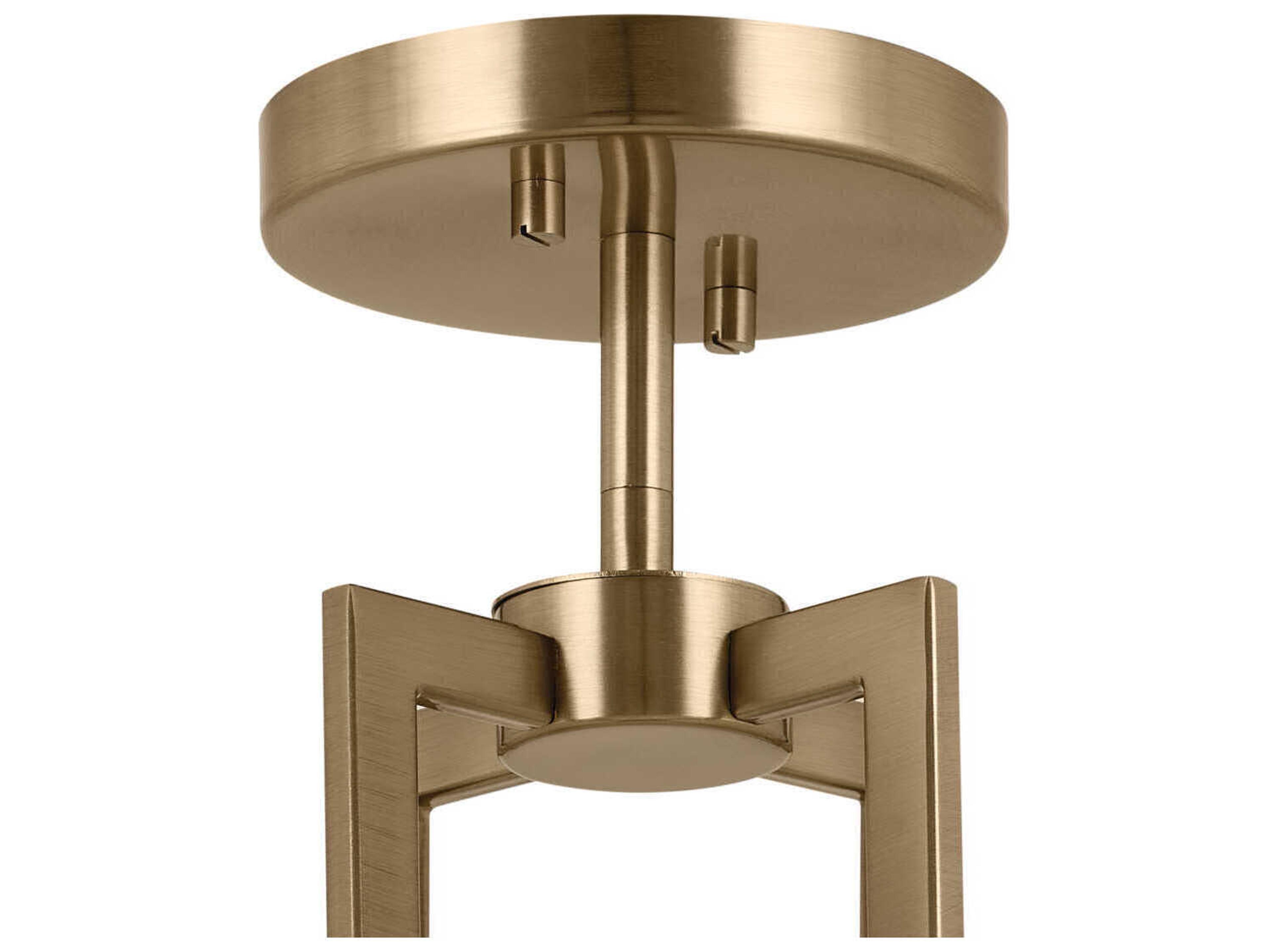 Kichler Malen 4-Light Champagne Bronze Drum Semi Flush Mount
