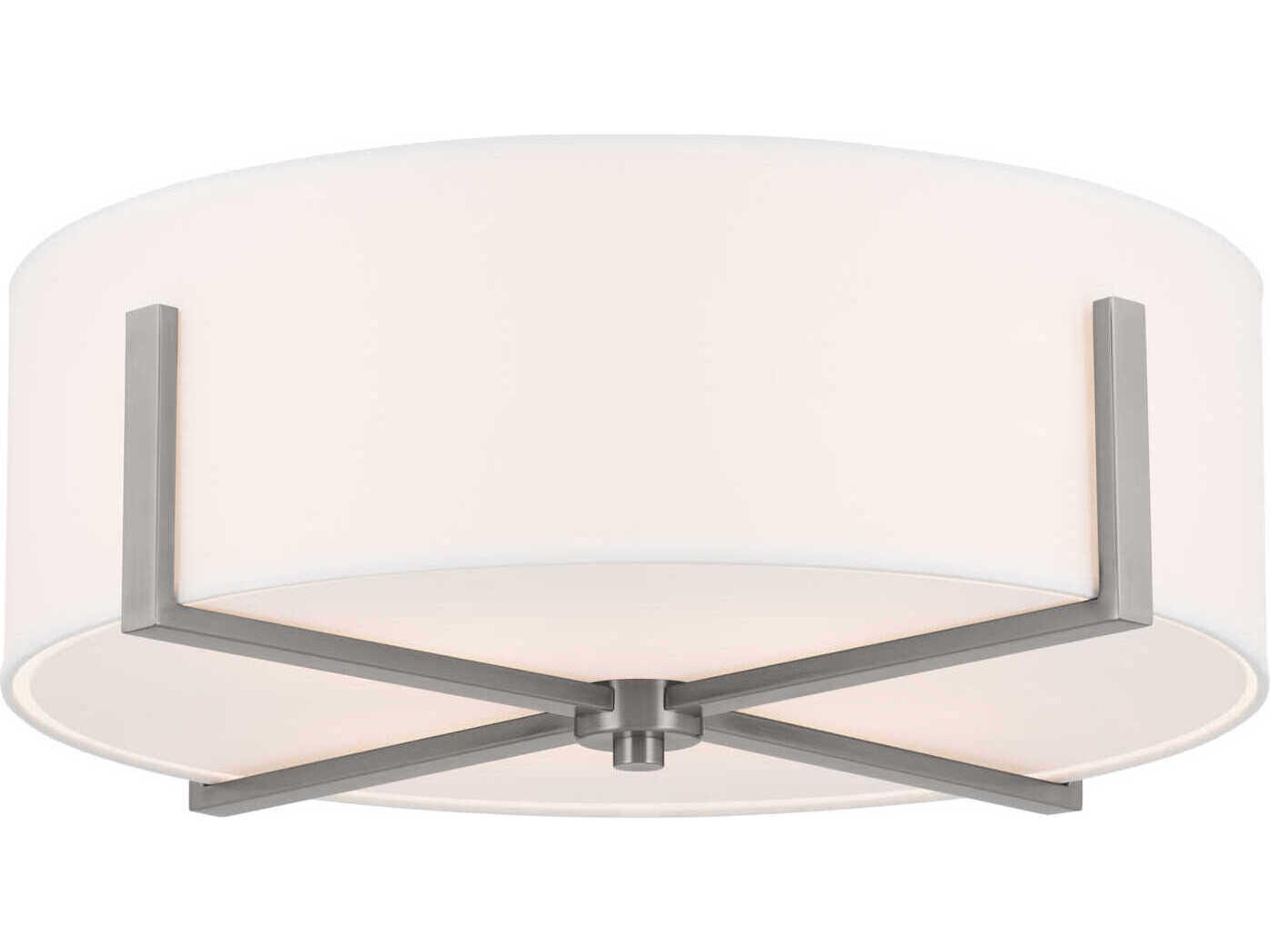 Malen 4-Light Classic Pewter Drum Flush Mount