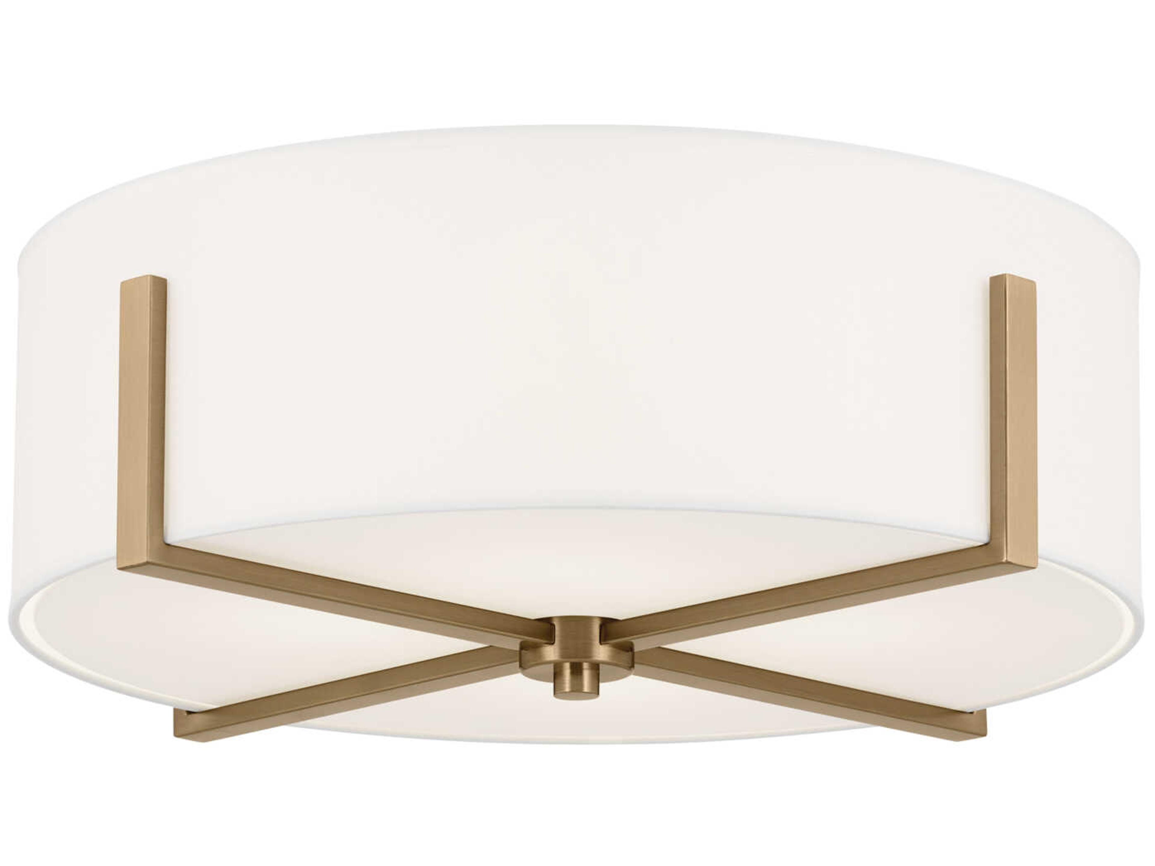 Malen 4-Light Champagne Bronze Drum Flush Mount