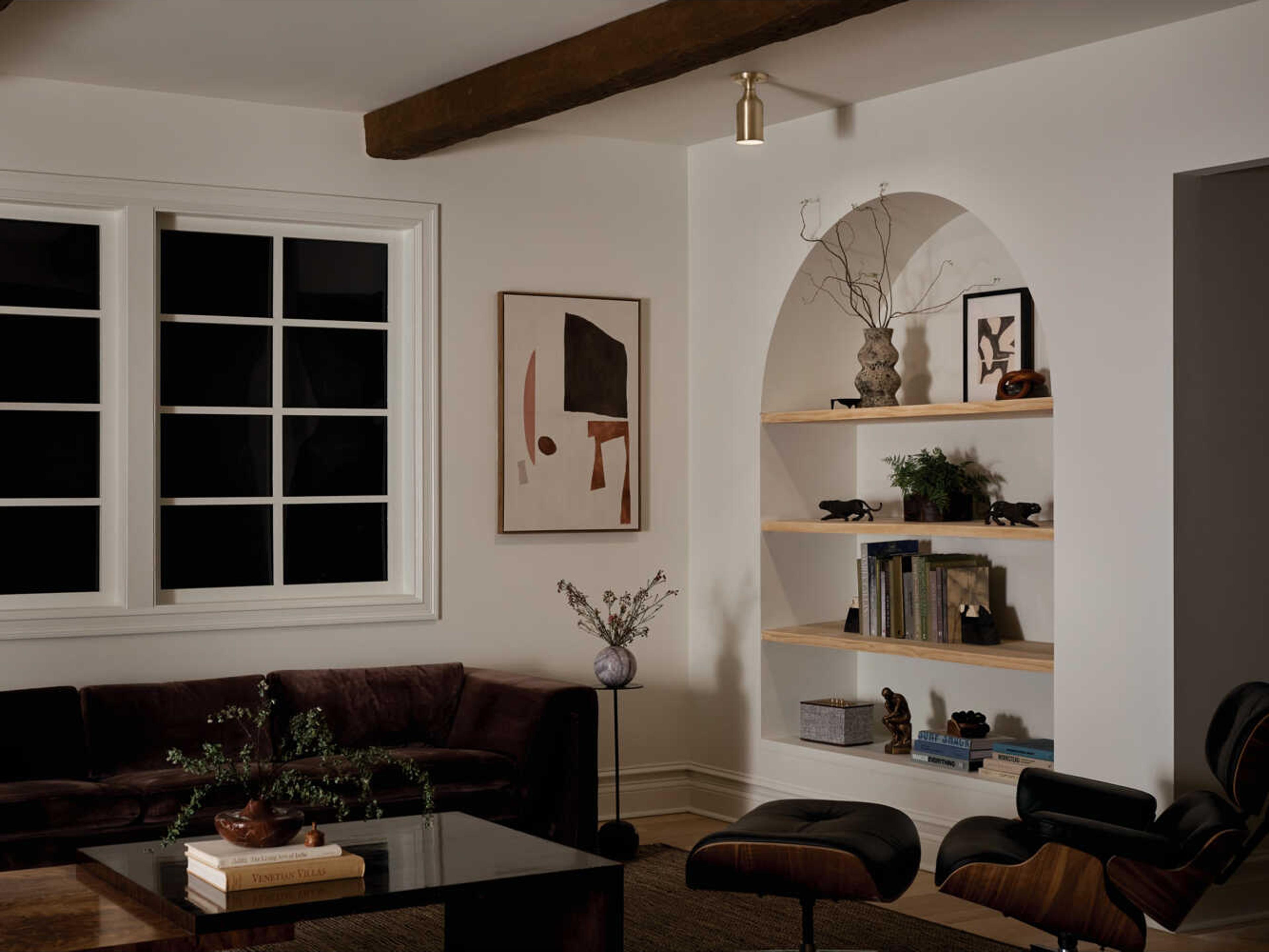 Kichler Sisu 1-Light Champagne Bronze Cylinder Flush Mount