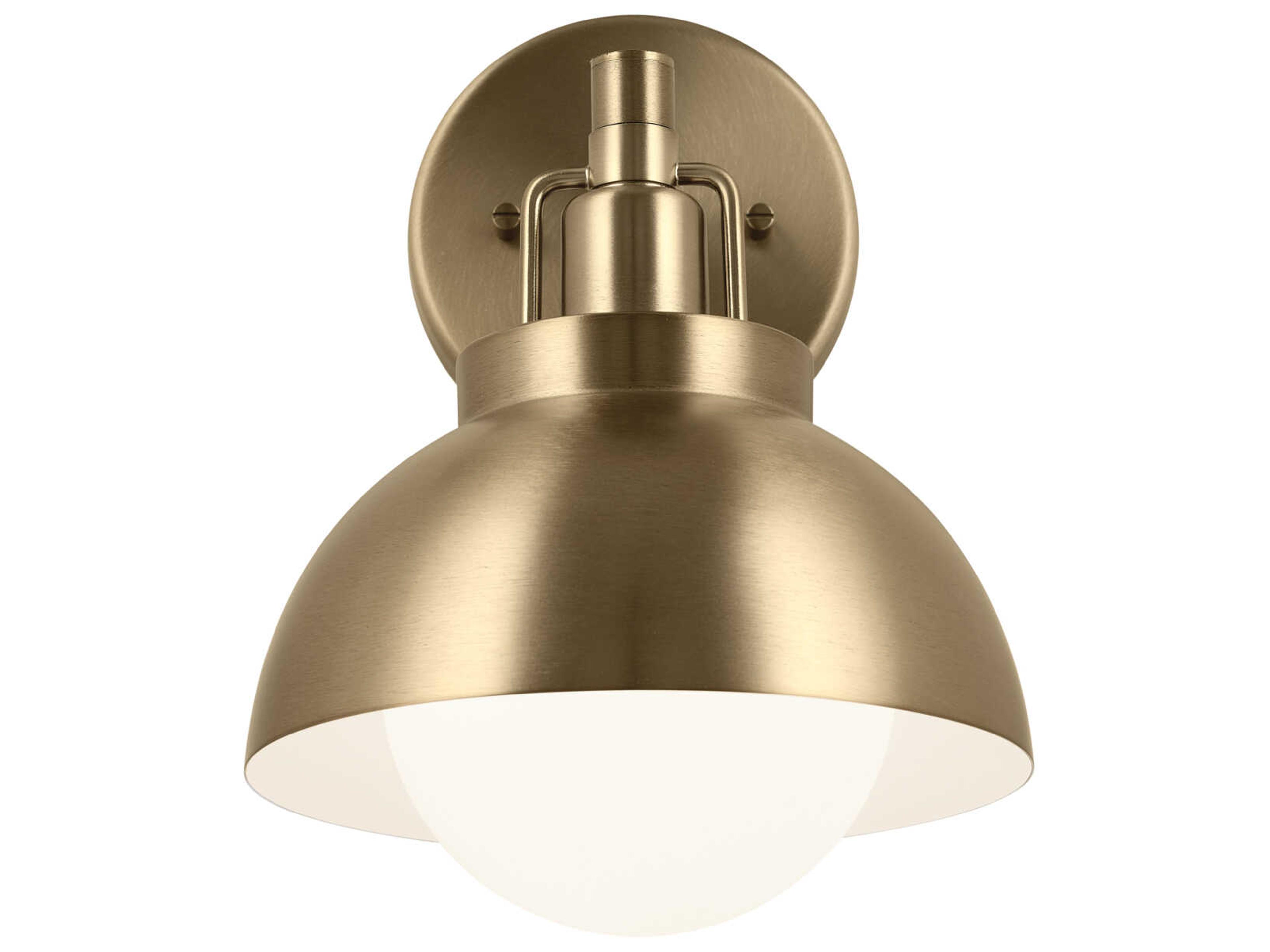 Kichler Niva 1-Light Champagne Bronze Glass Wall Sconce