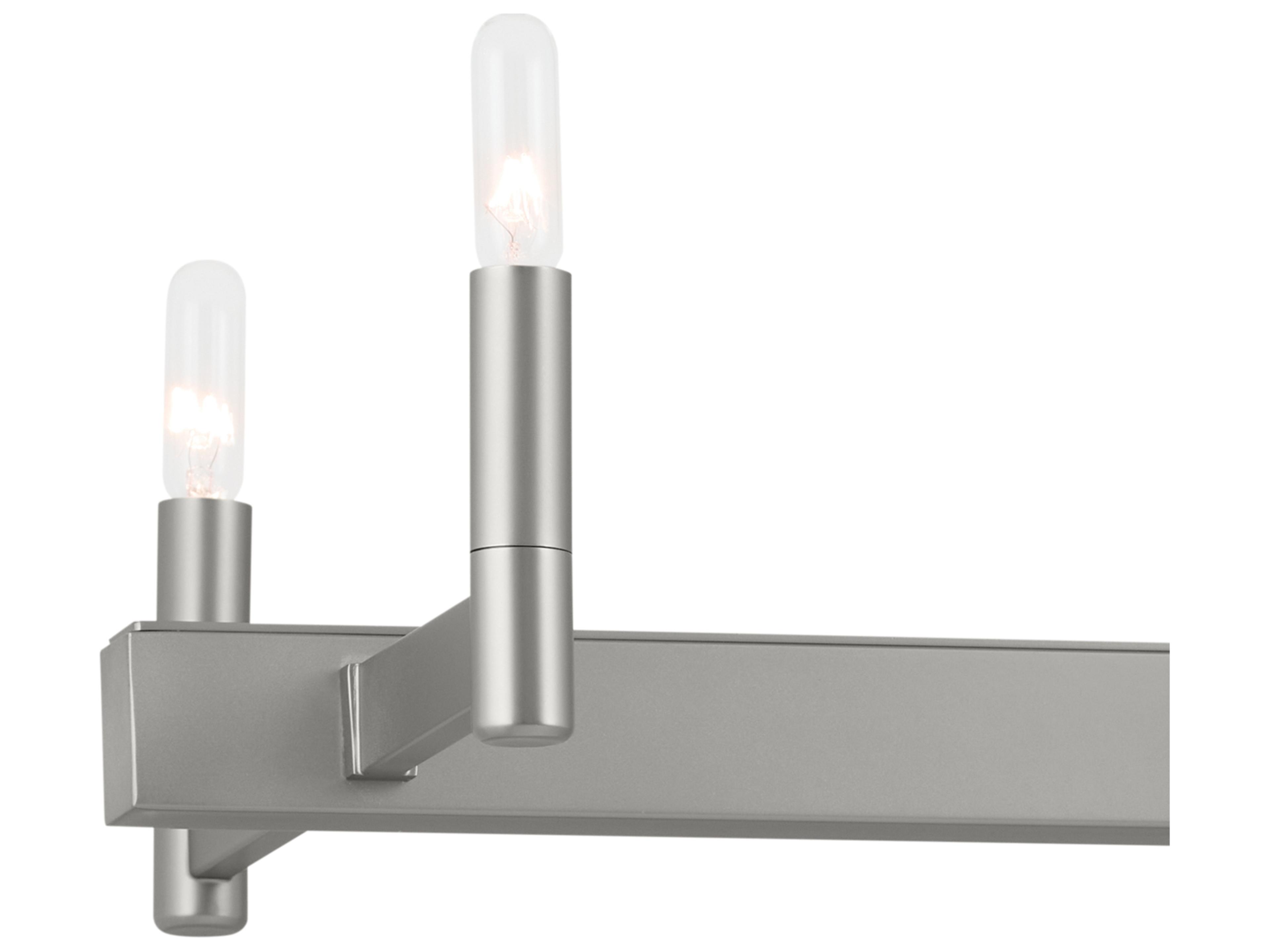 Kichler Erzo 10-Light Satin Nickel Linear Island Pendant