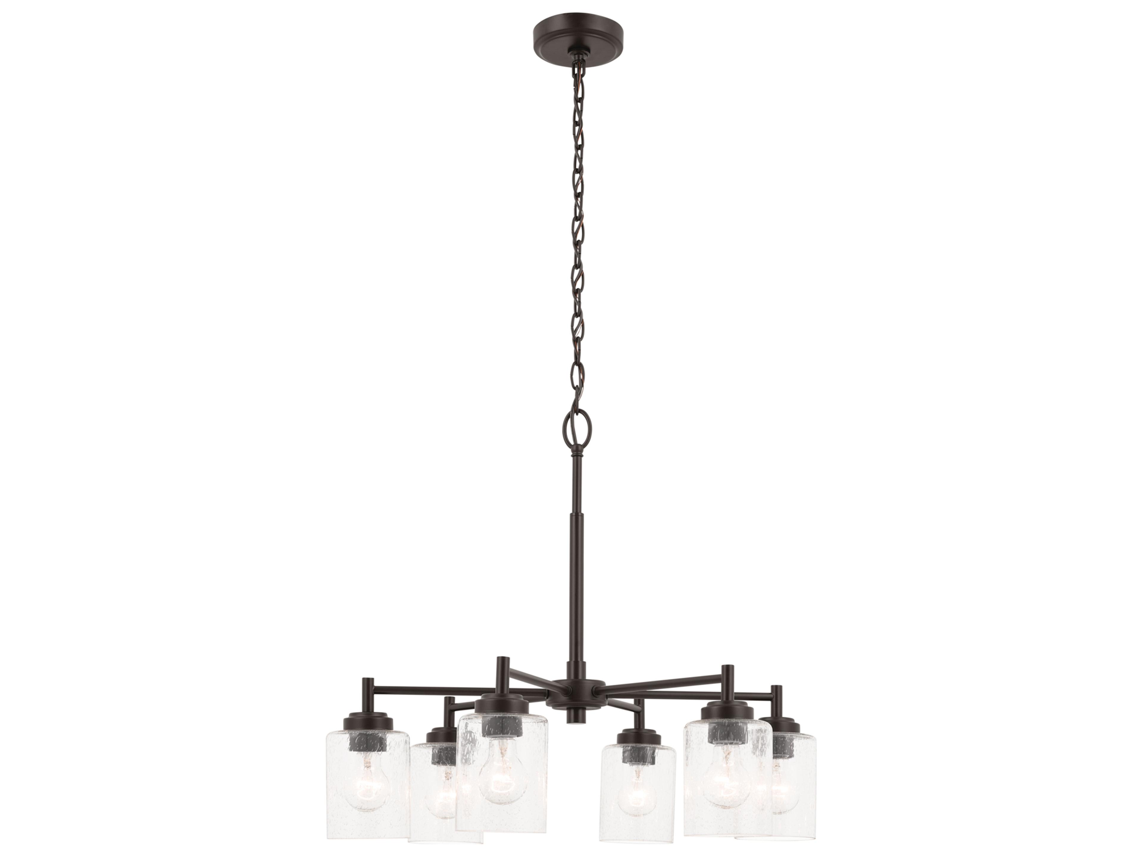 Kichler Winslow 6-Light Bronze Cylinder Chandelier
