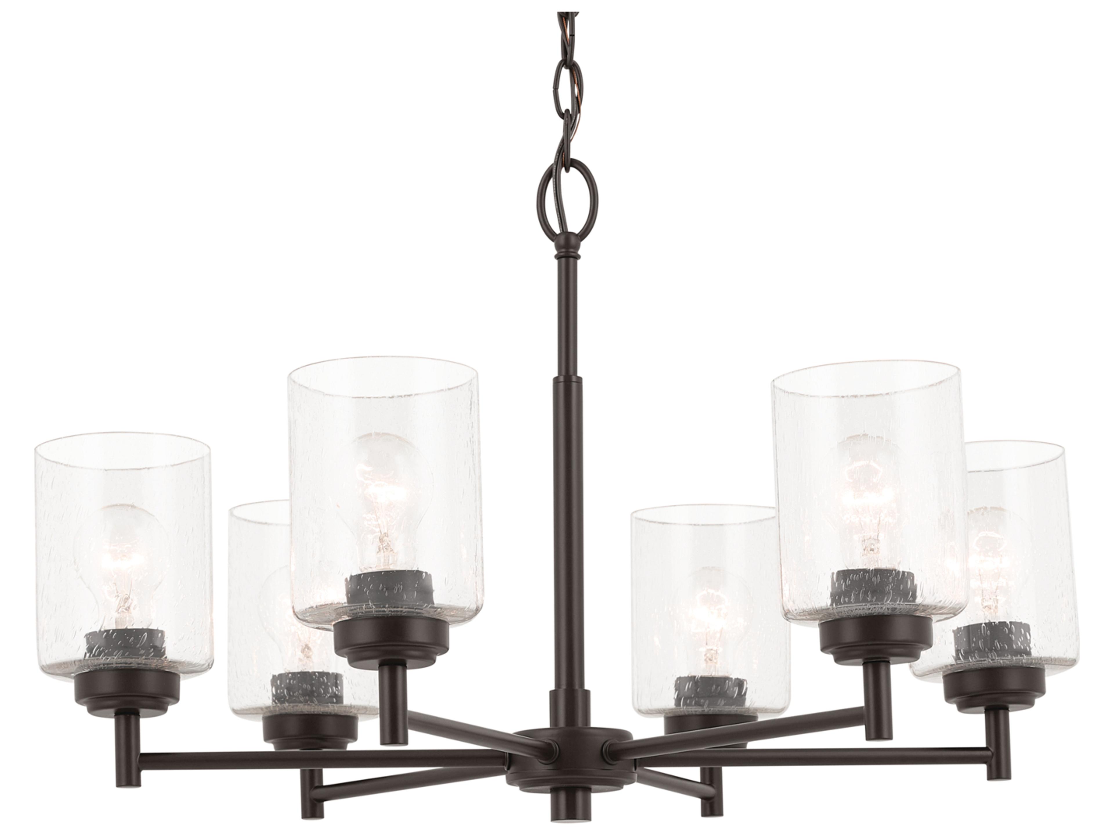 Kichler Winslow 6-Light Bronze Cylinder Chandelier