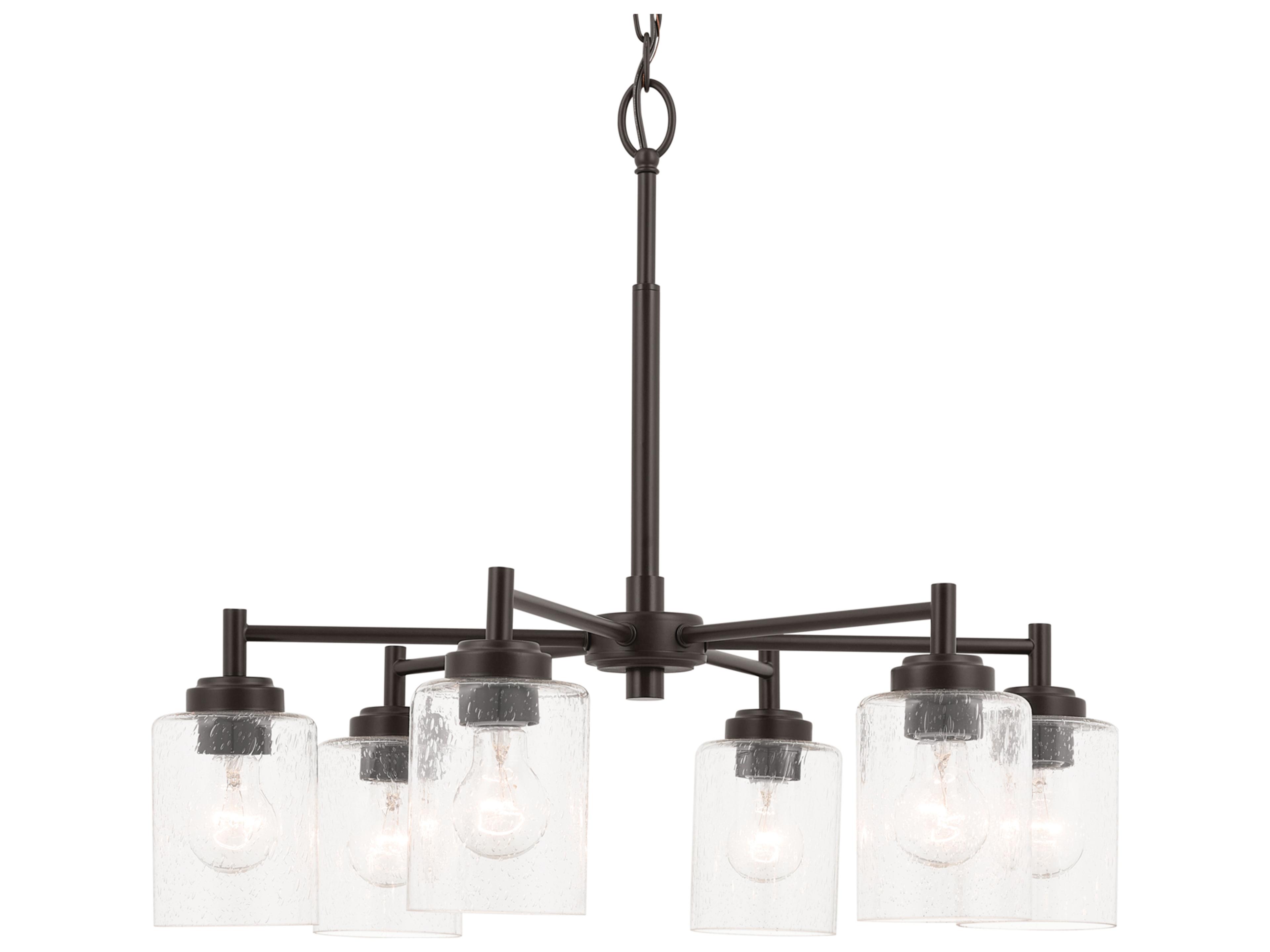 Kichler Winslow 6-Light Bronze Cylinder Chandelier