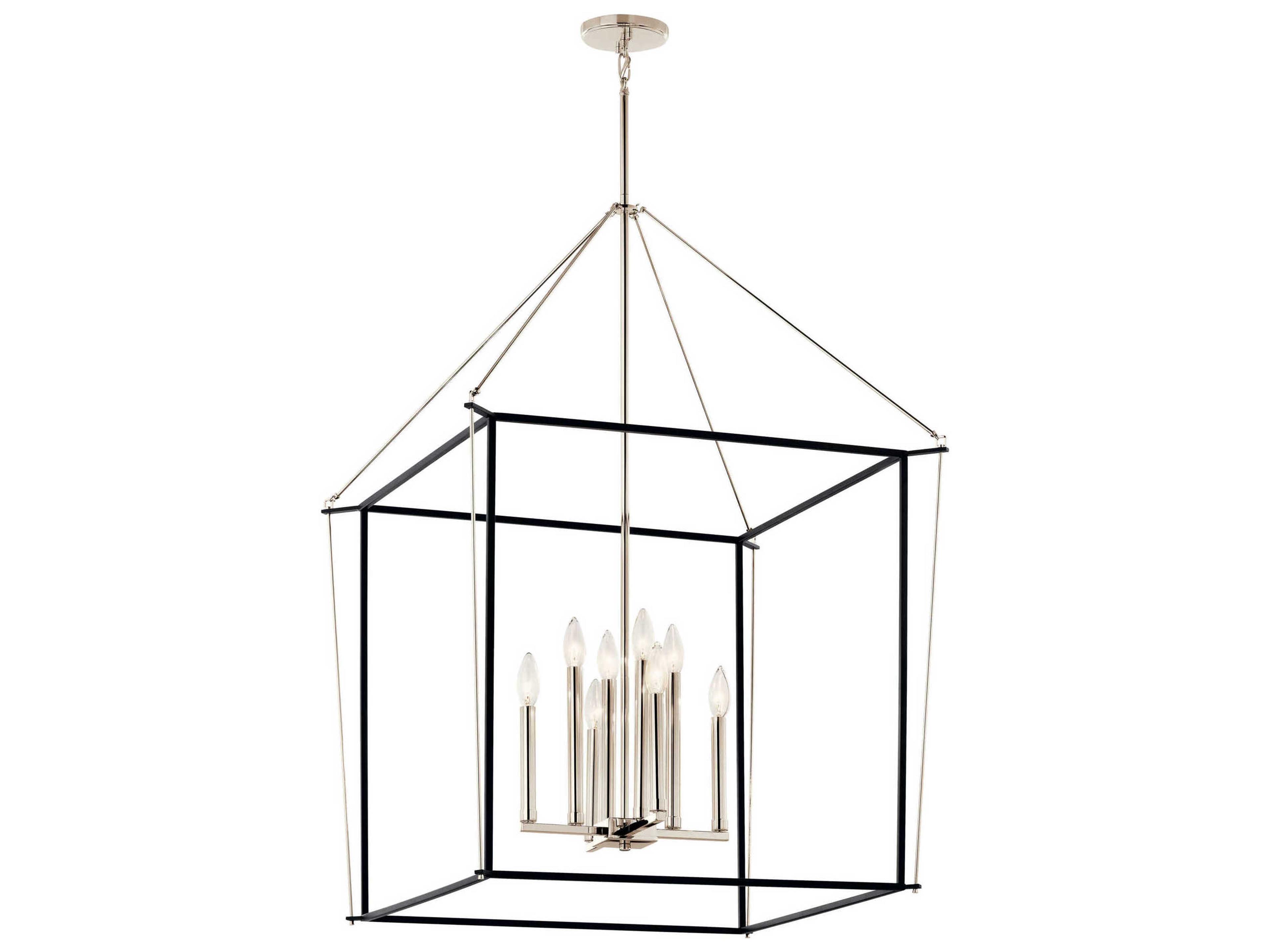 Eisley 8-Light Polished Nickel Pendant