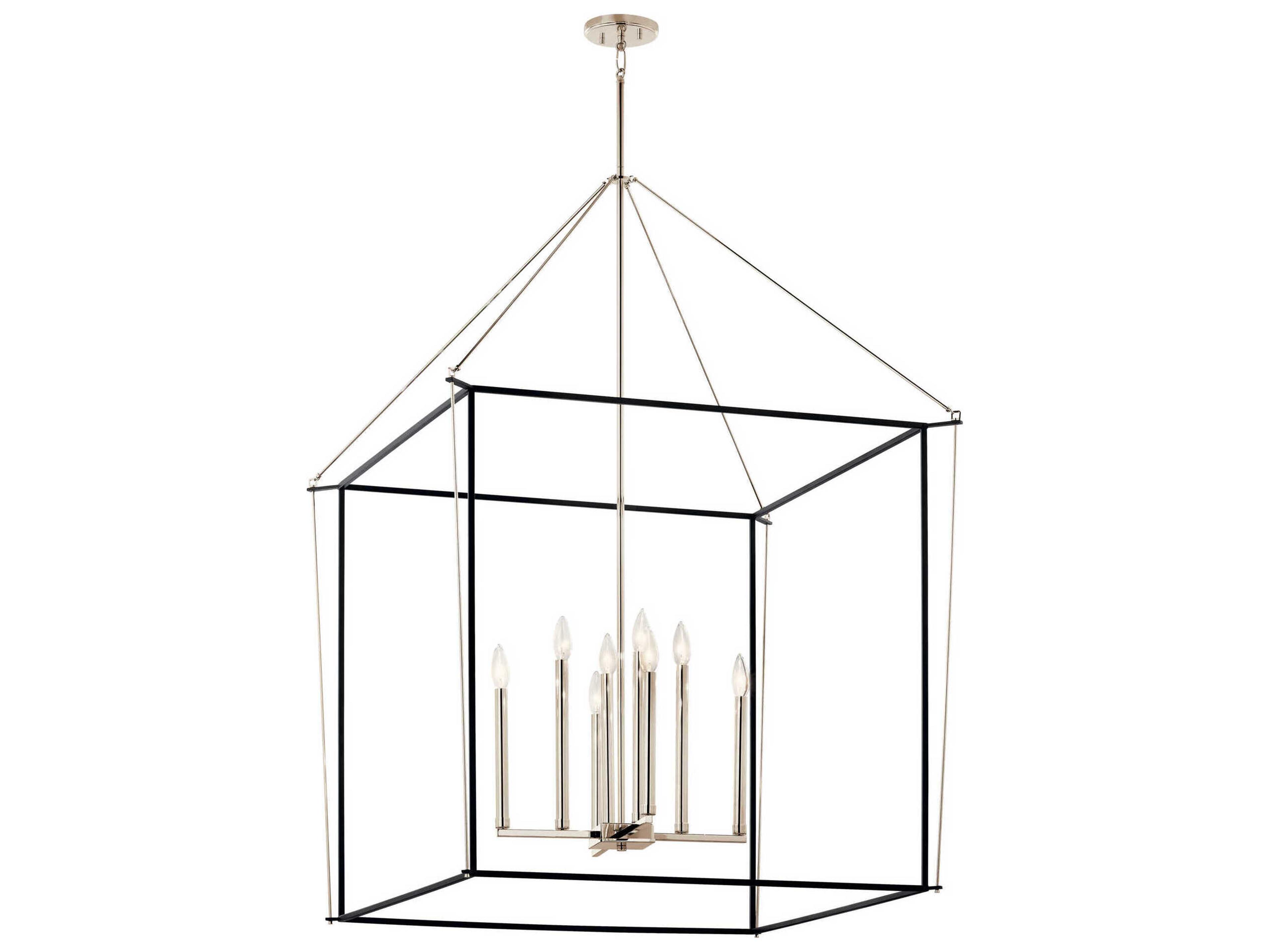 Eisley 8-Light Polished Nickel Pendant