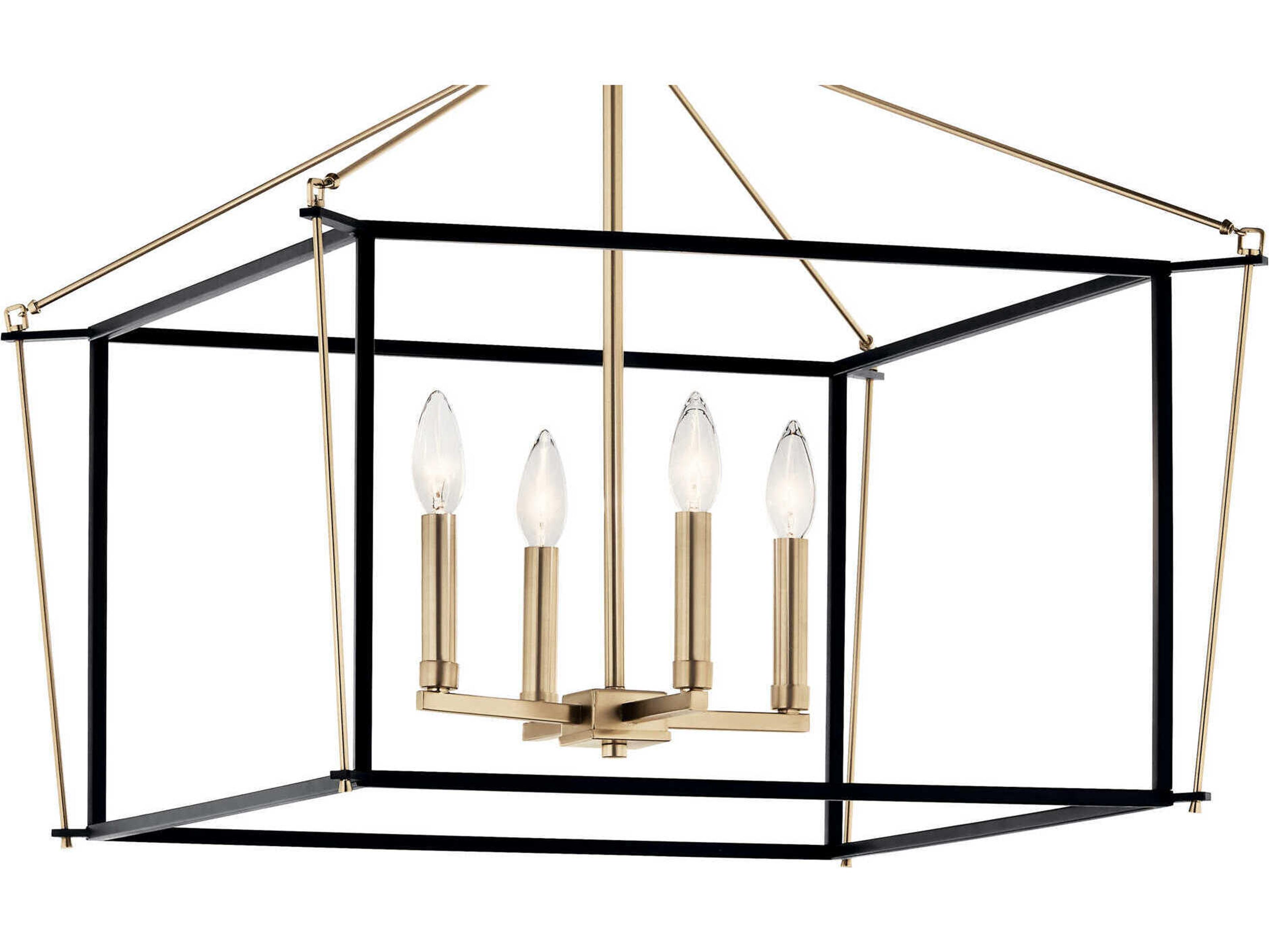 Kichler Eisley 4-Light Champagne Bronze Semi Flush Mount