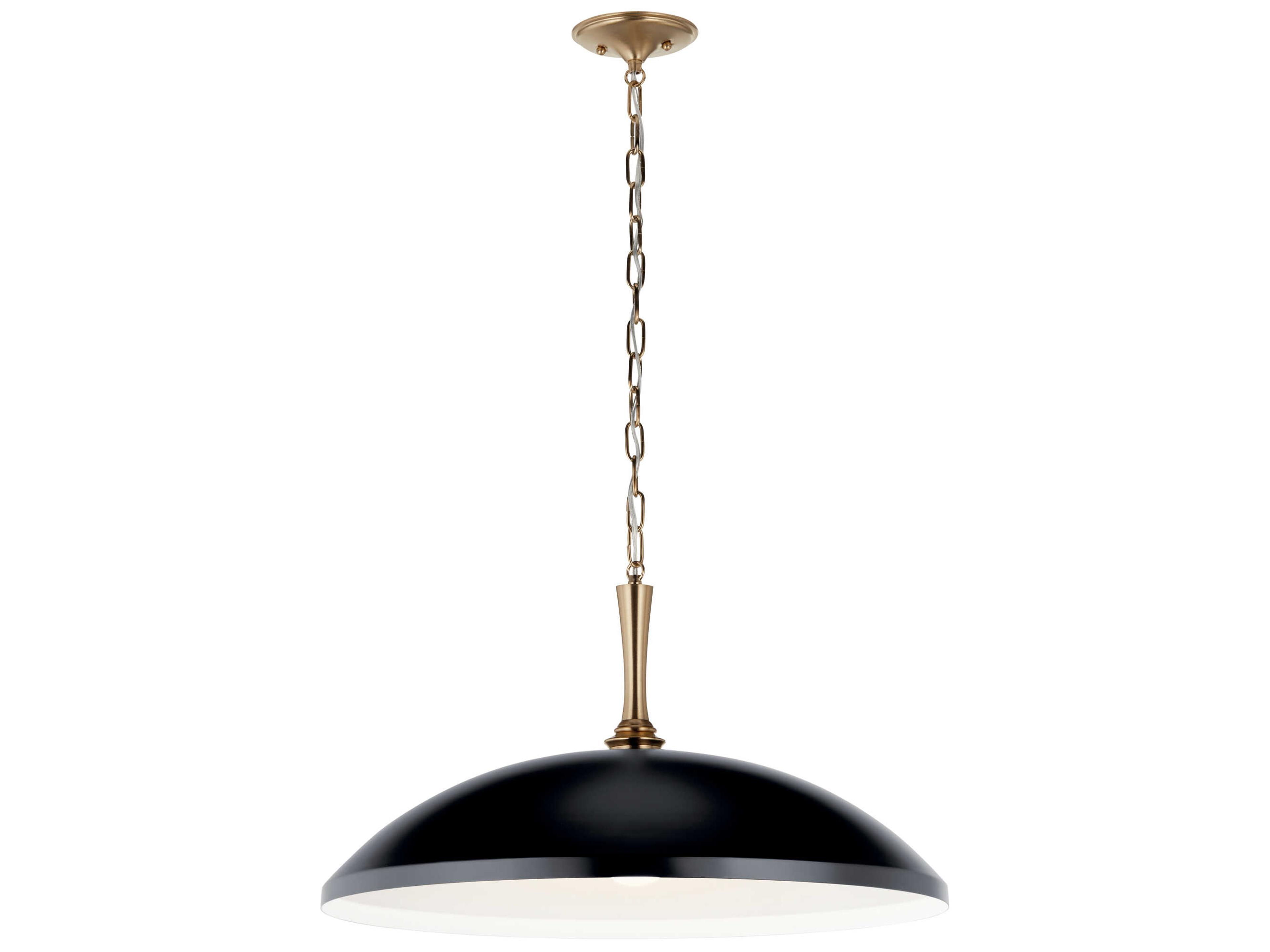 Delarosa 1-Light Black Pendant