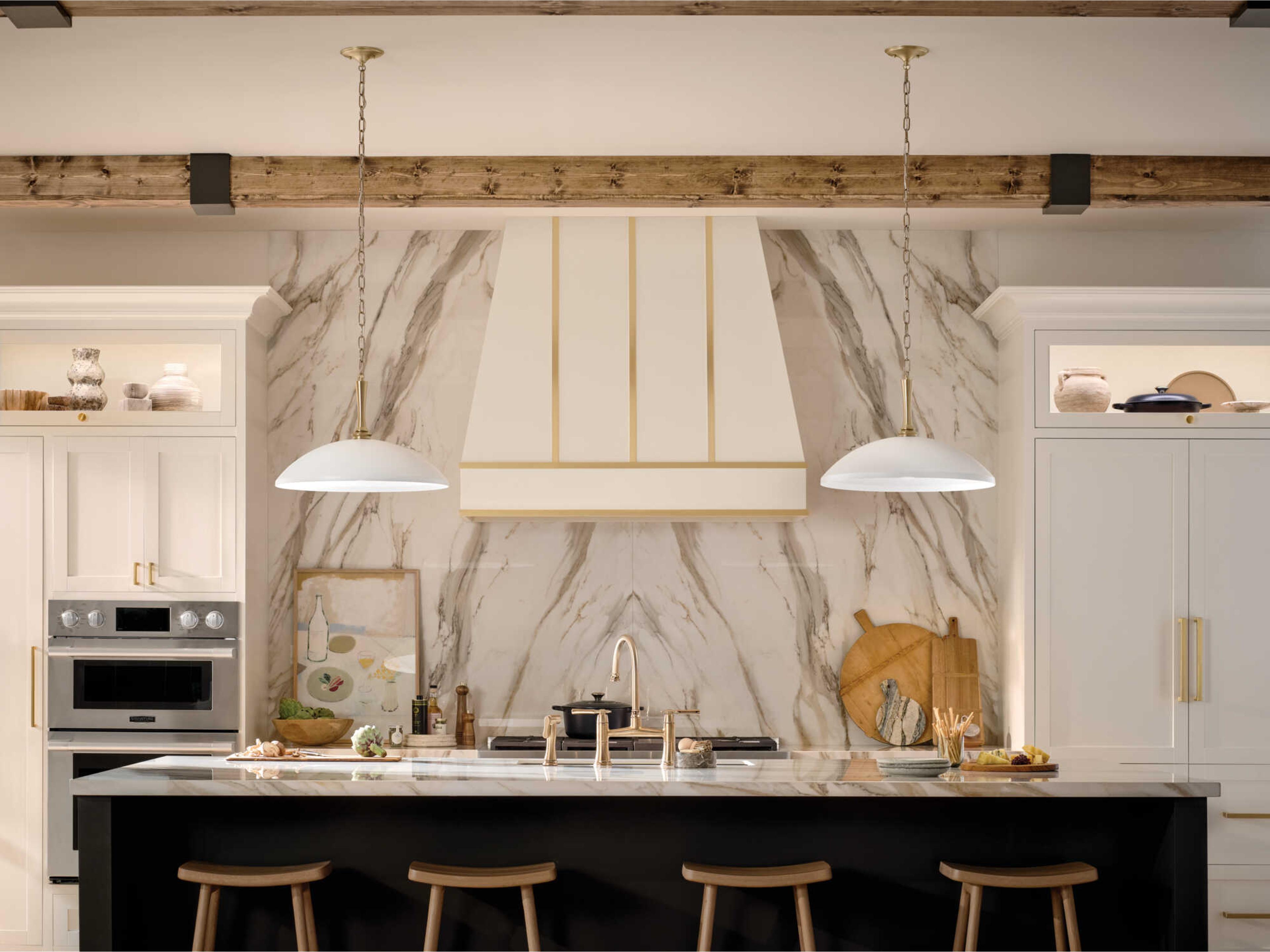 Kichler Delarosa 1-Light White Pendant