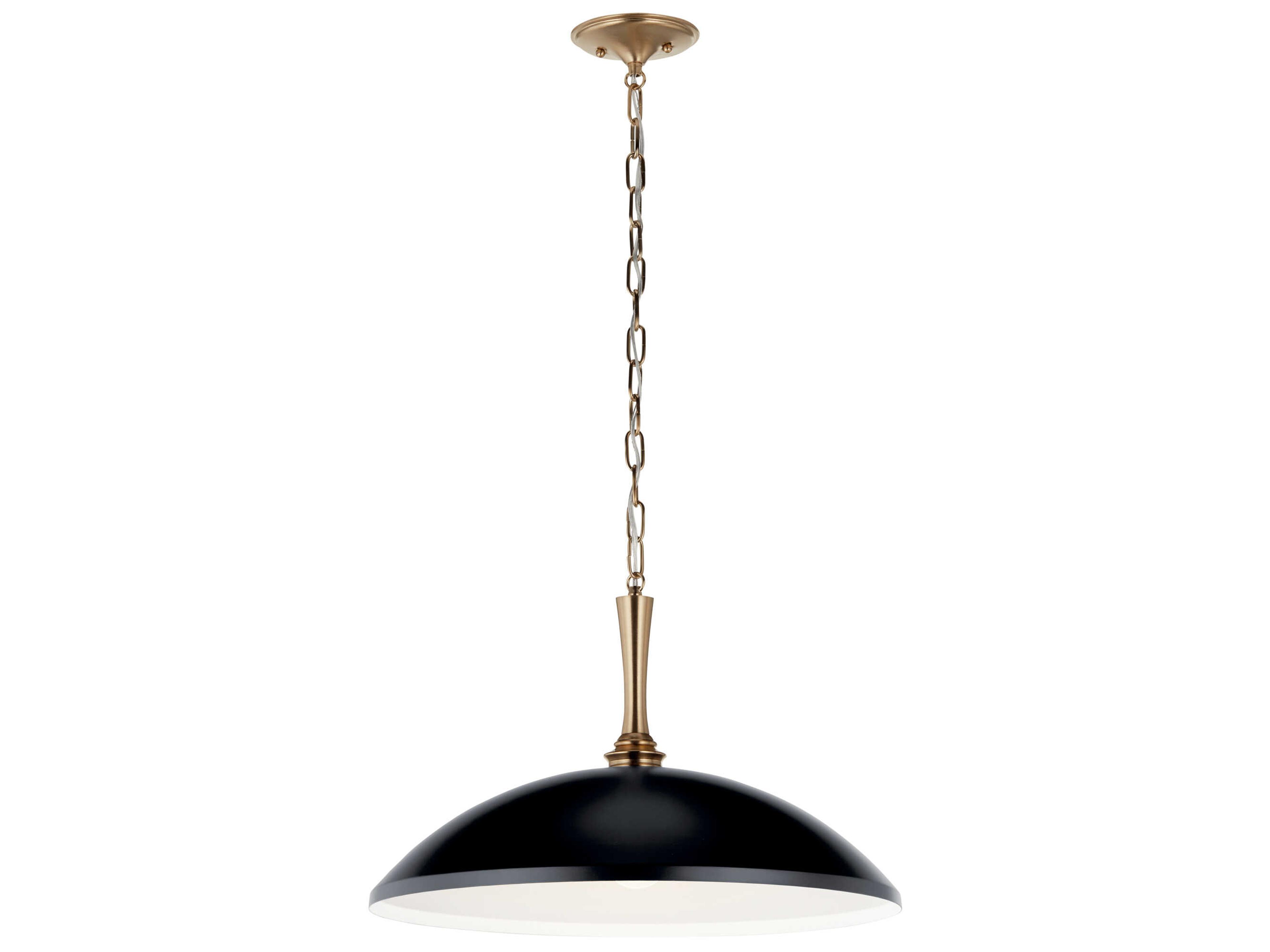 Kichler Delarosa 1-Light Black Pendant