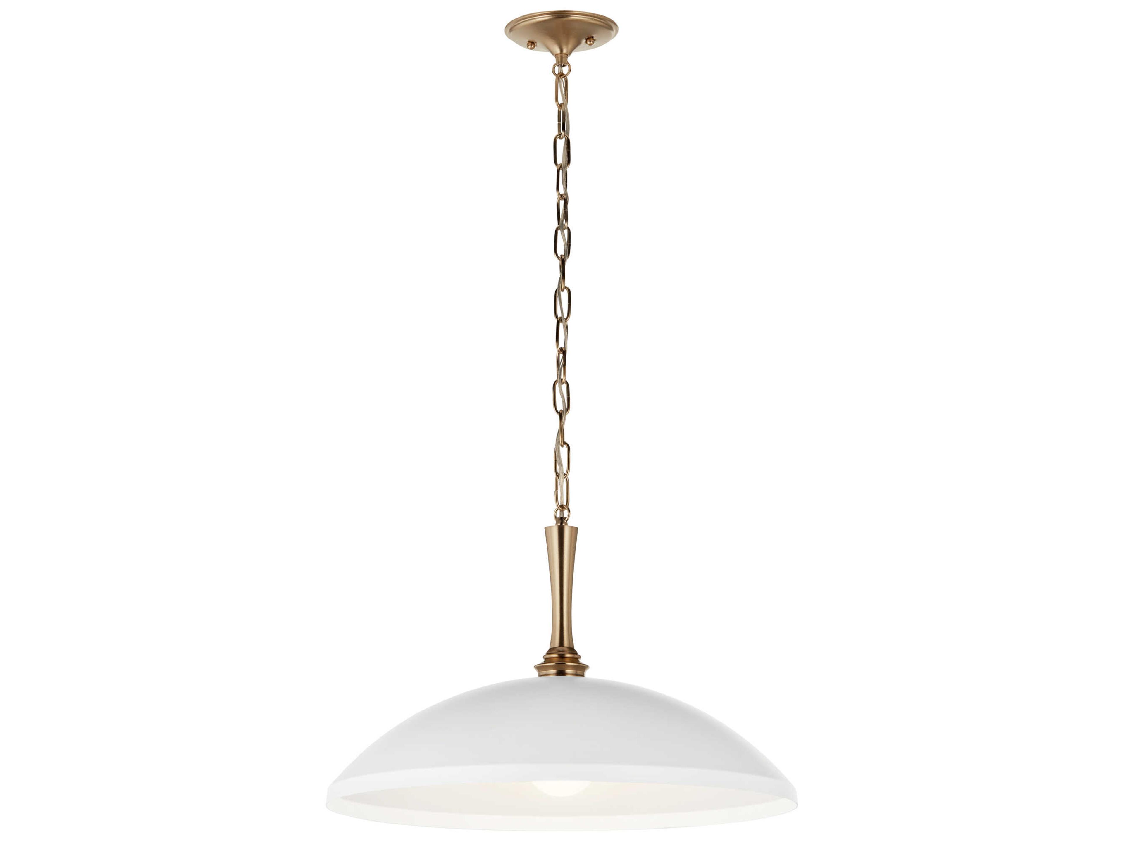 Delarosa 1-Light White Pendant
