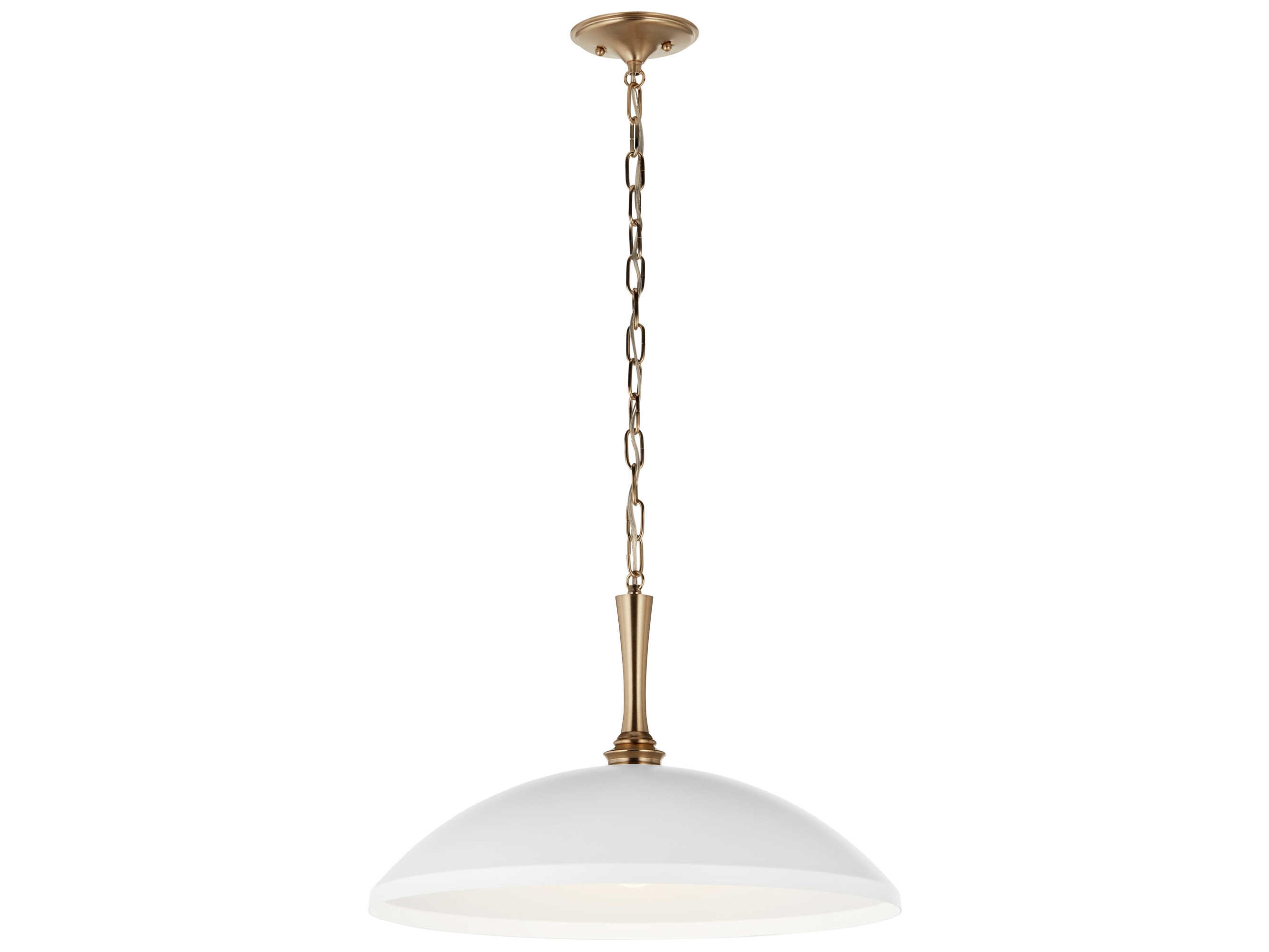 Kichler Delarosa 1-Light White Pendant