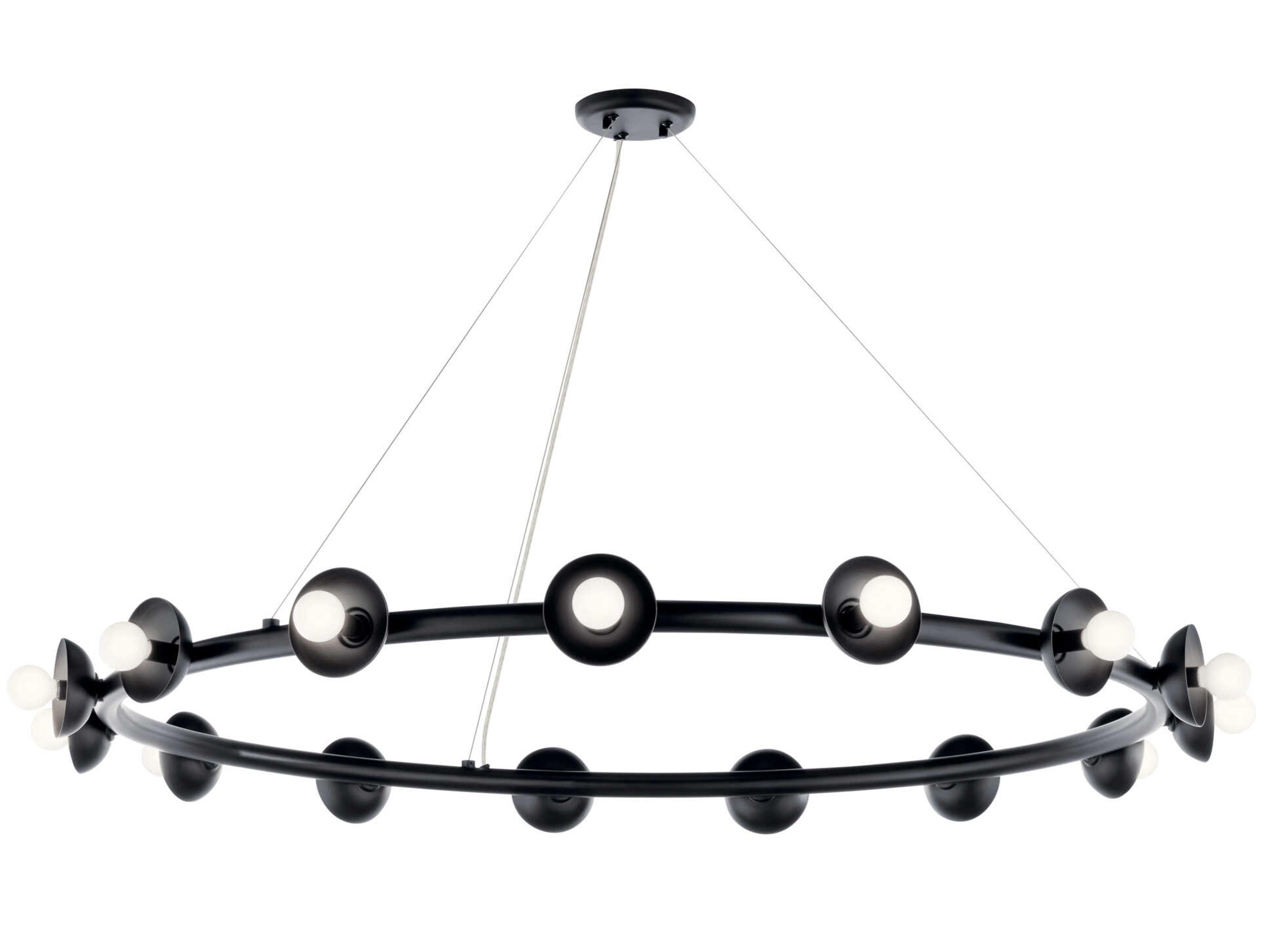 Palta 15-Light Black Chandelier
