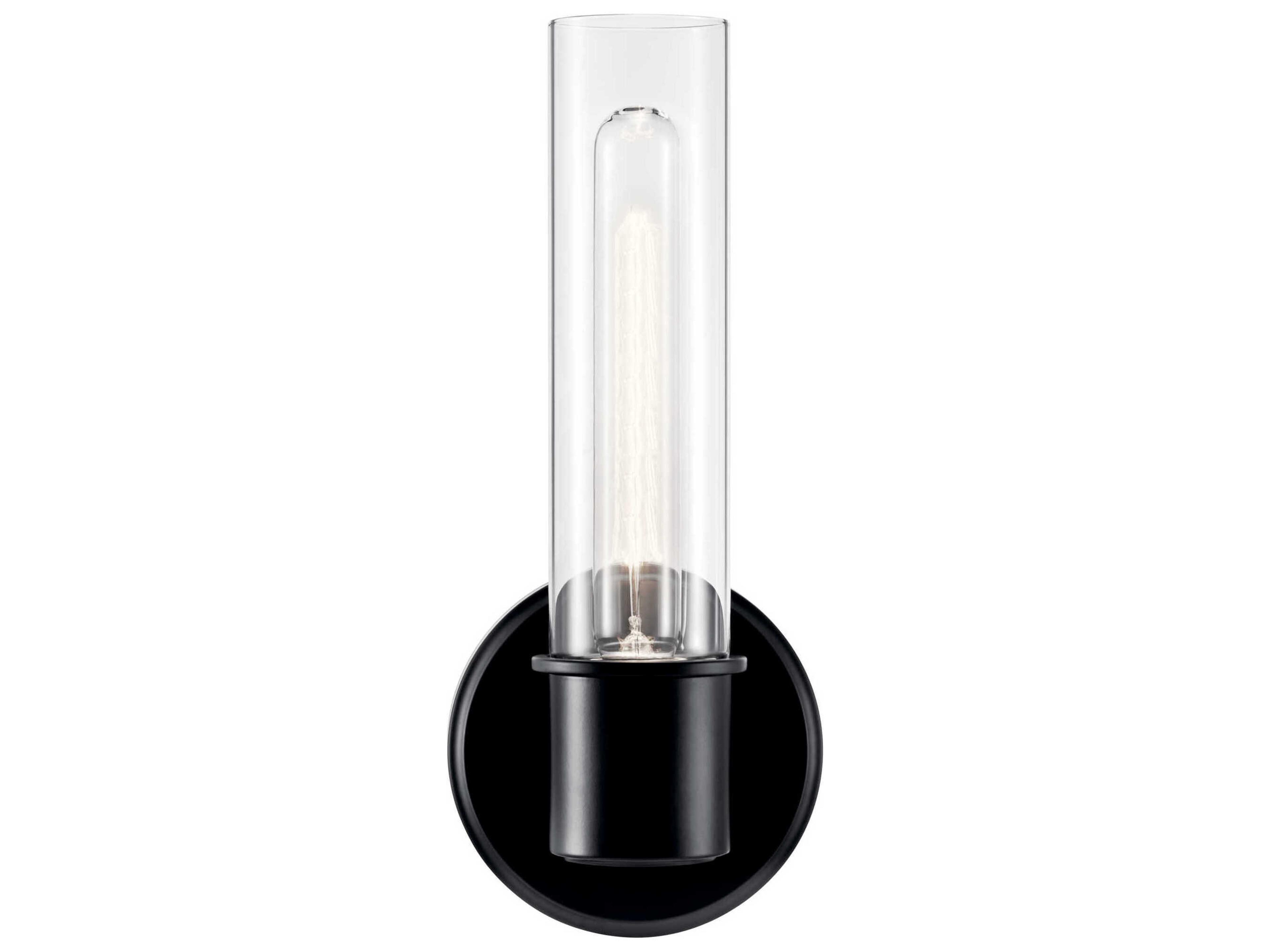 Kichler Aviv 1-Light Black Wall Sconce