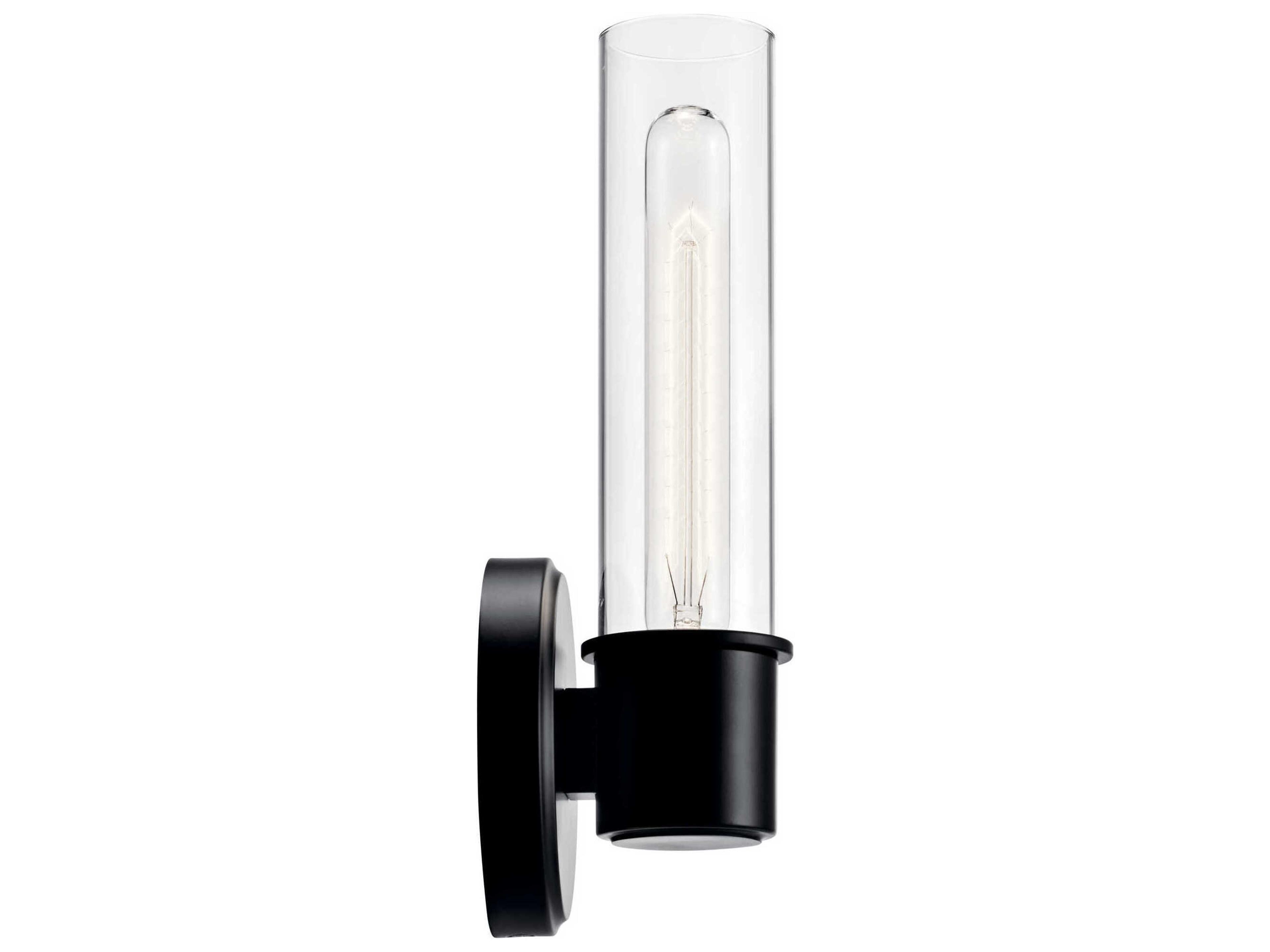 Kichler Aviv 1-Light Black Wall Sconce