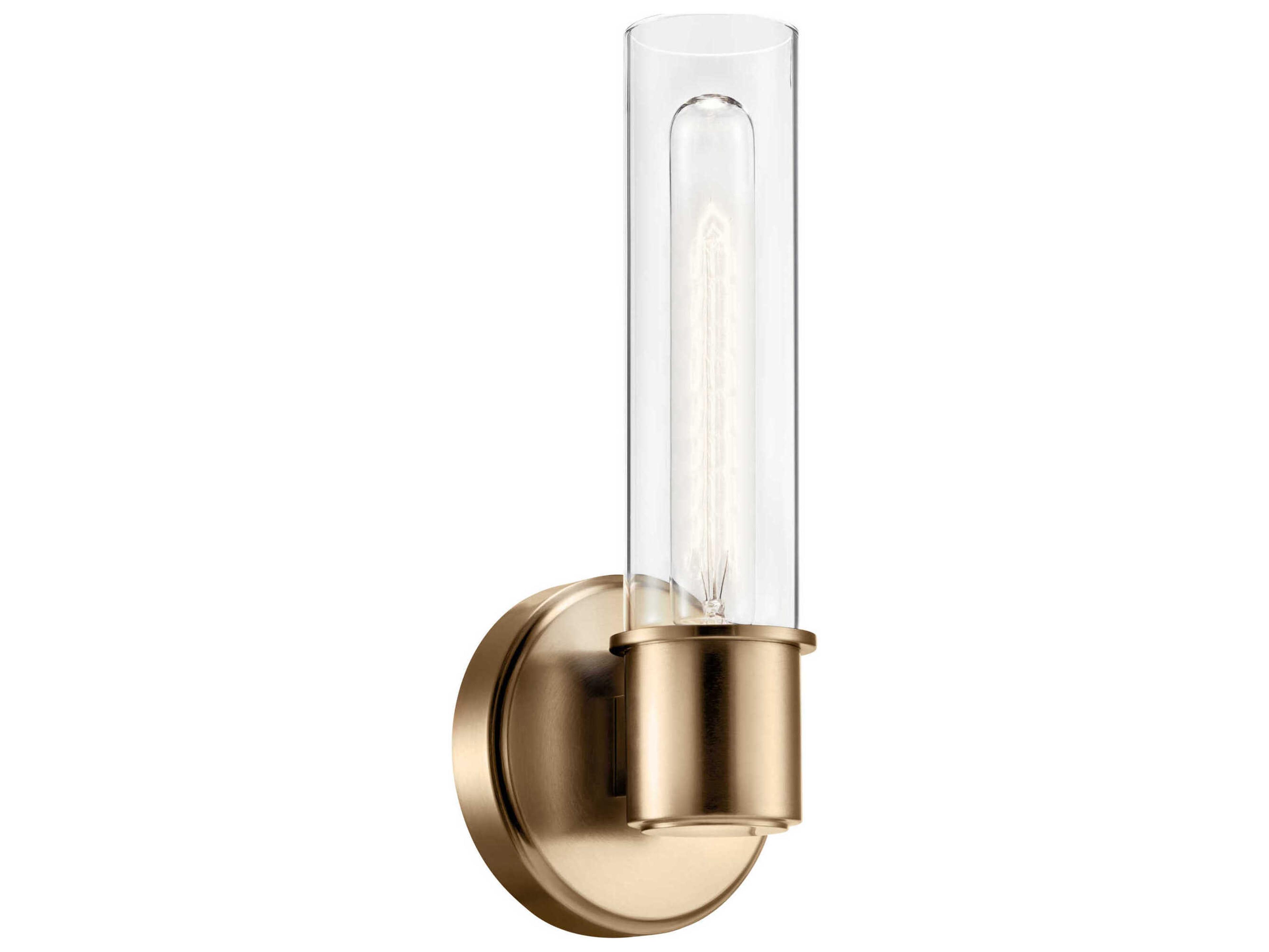 Aviv 1-Light Champagne Bronze Wall Sconce