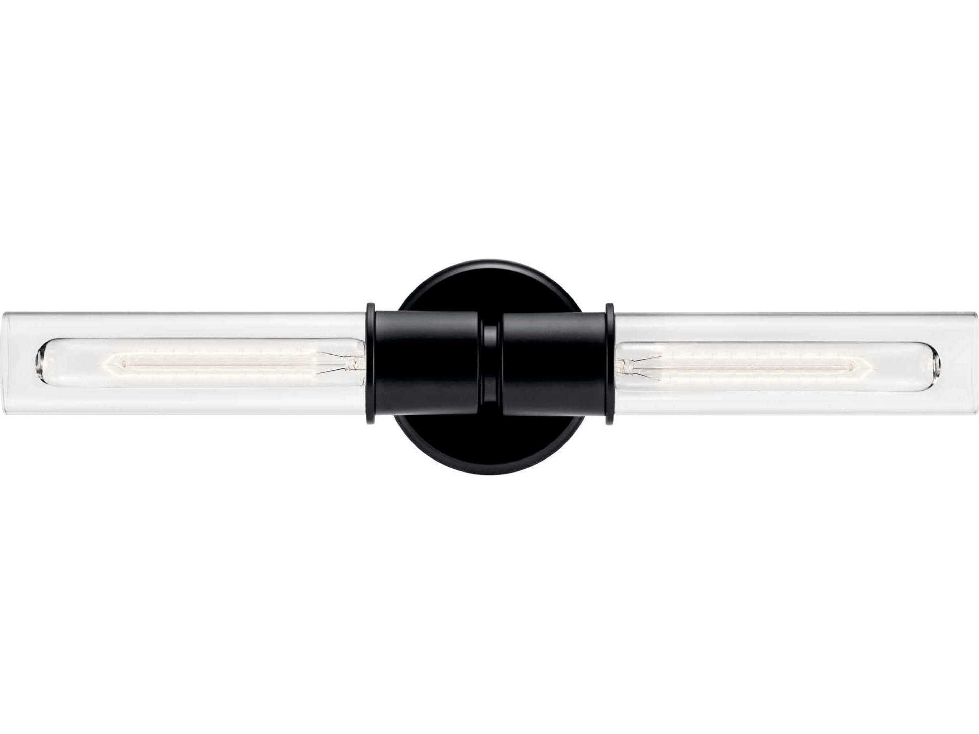 Kichler Aviv 2-Light Black Wall Sconce