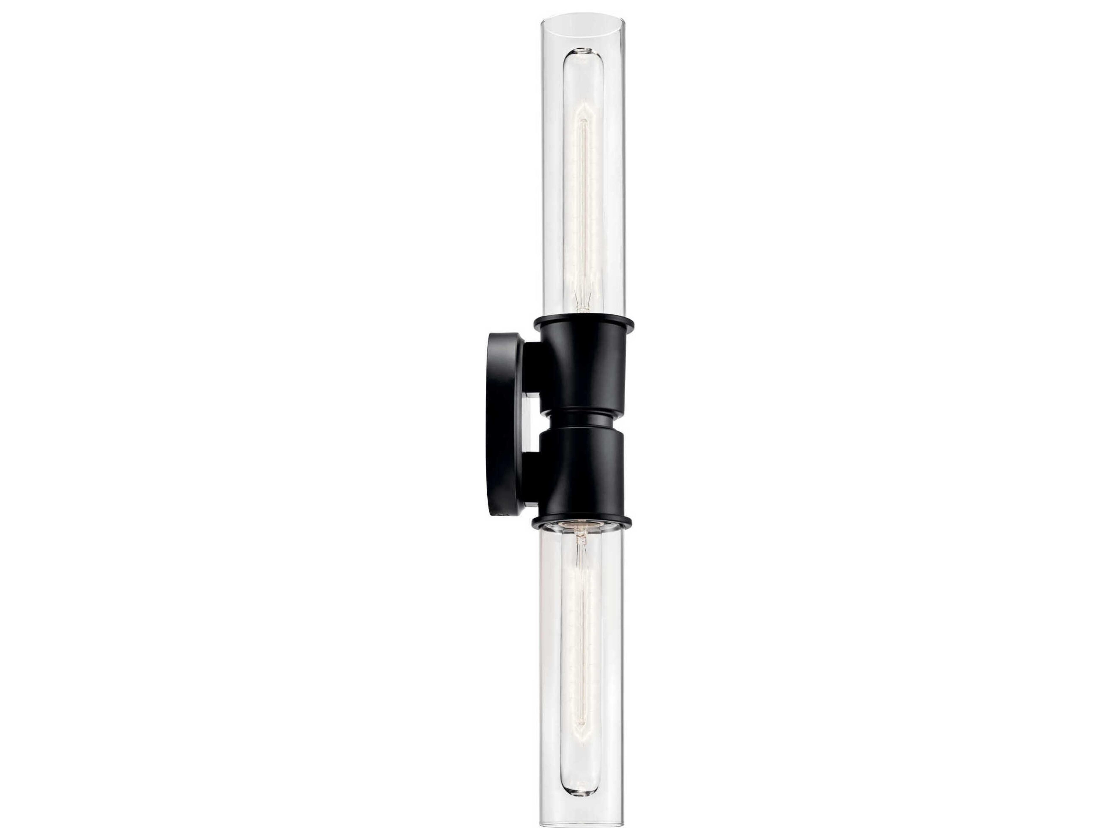 Kichler Aviv 2-Light Black Wall Sconce