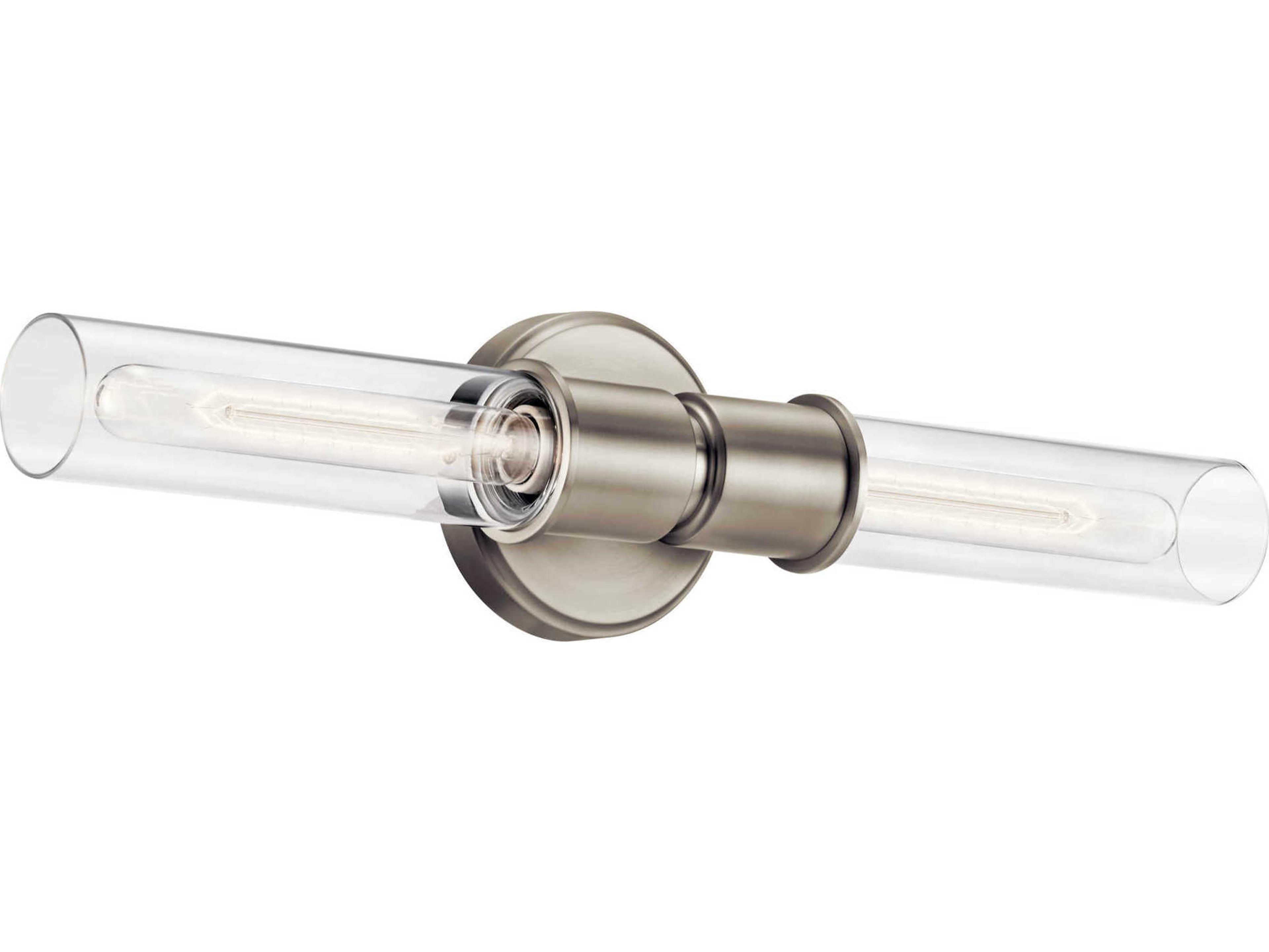 Aviv 2-Light Brushed Nickel Wall Sconce