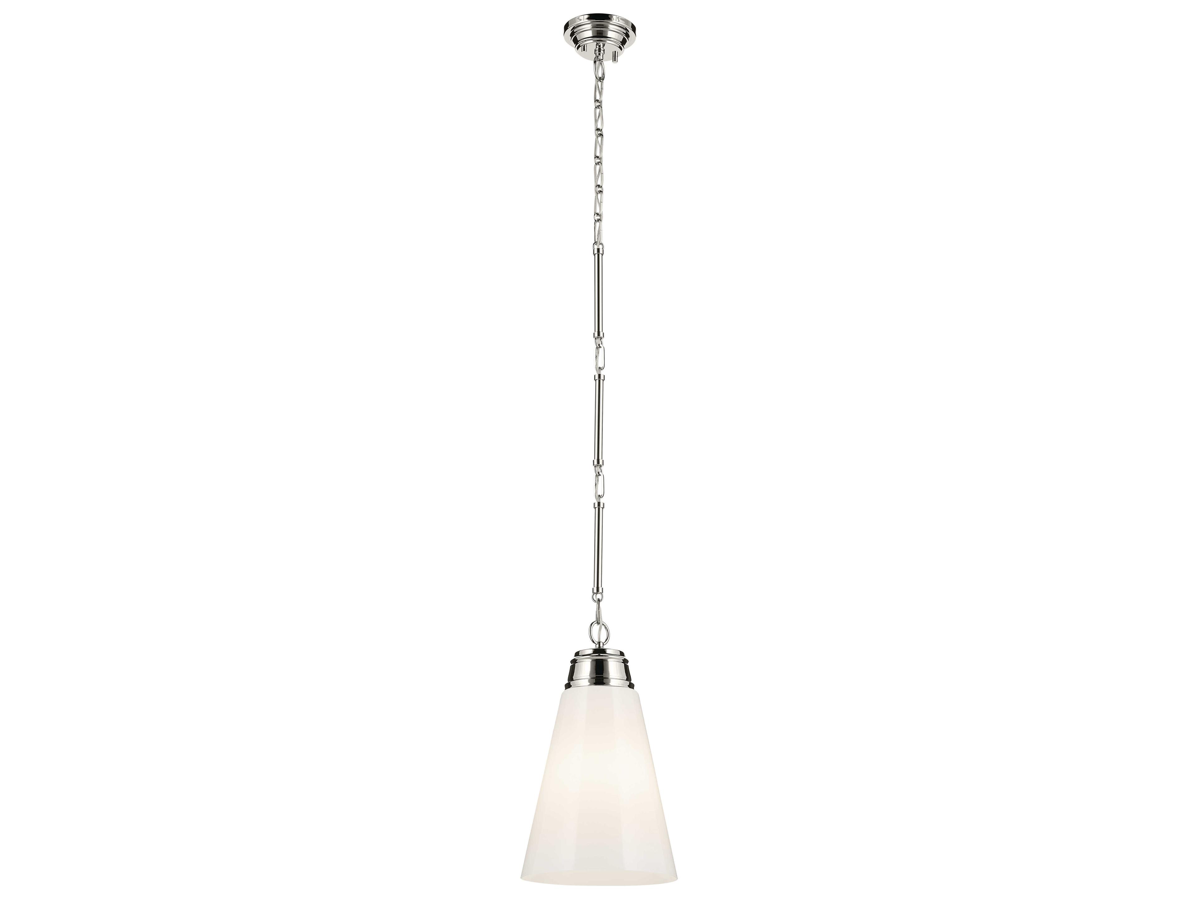 Marsailli 1-Light Polished Nickel Mini Pendant