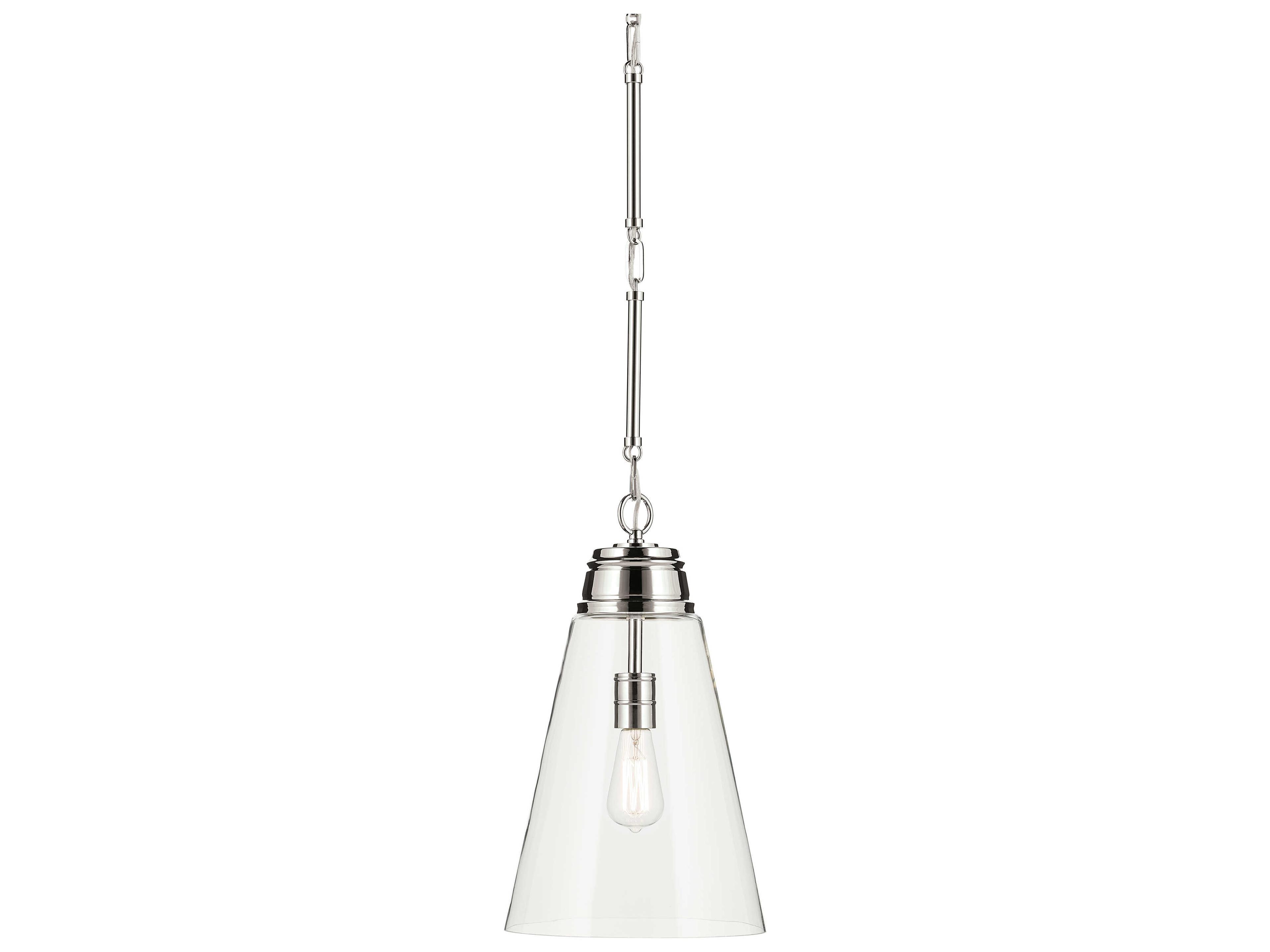 Kichler Marsailli 1-Light Polished Nickel Mini Pendant